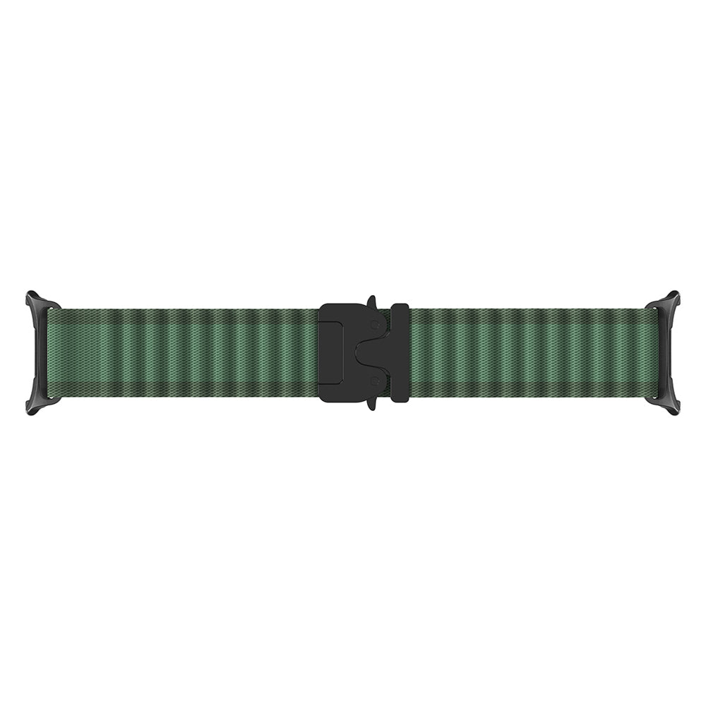 Correa nylon Outdoor con hebilla-P Samsung Galaxy Watch 8 Classic (verde/negro)