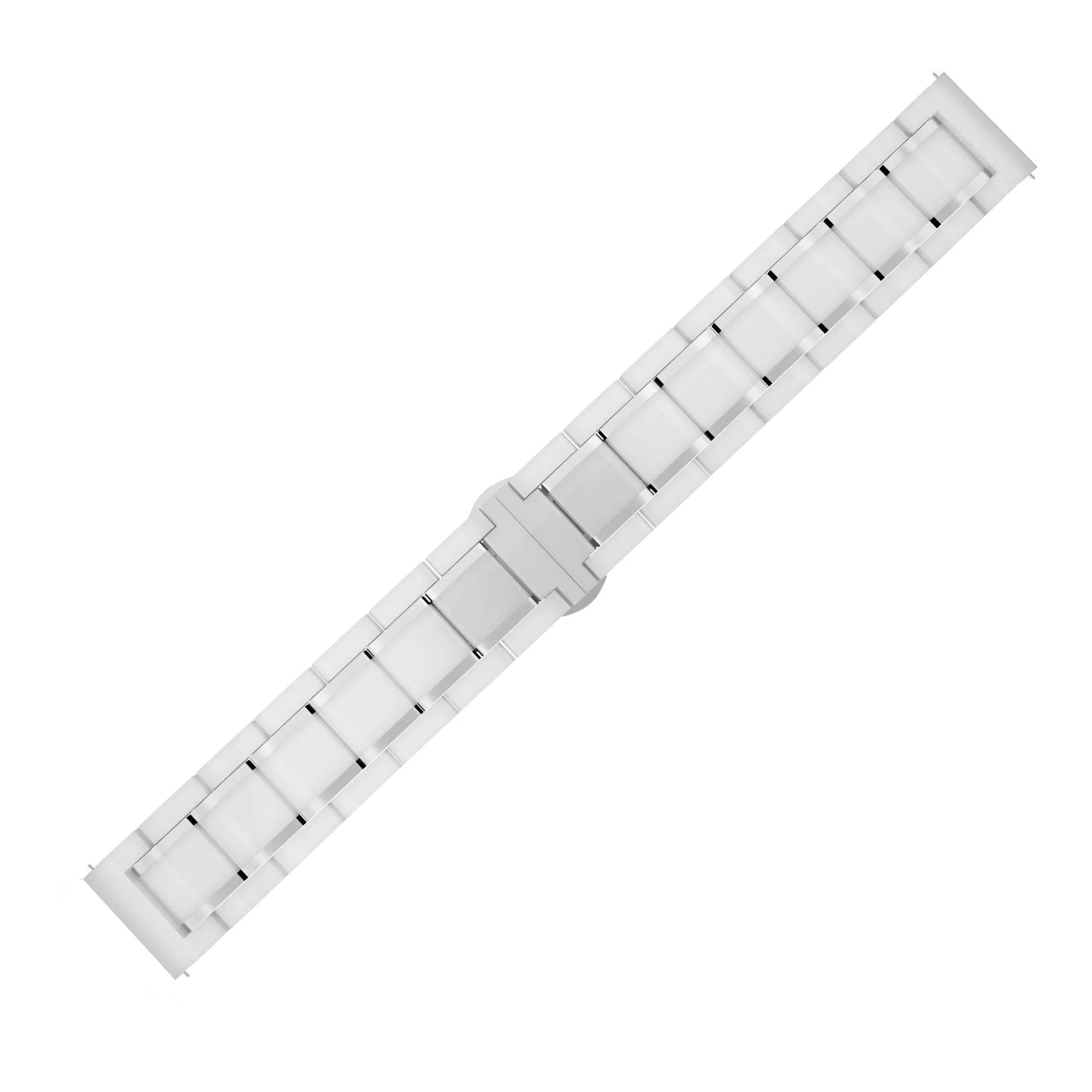 Coros Apex 42mm Ceramic Steel Strap (White/Silver)