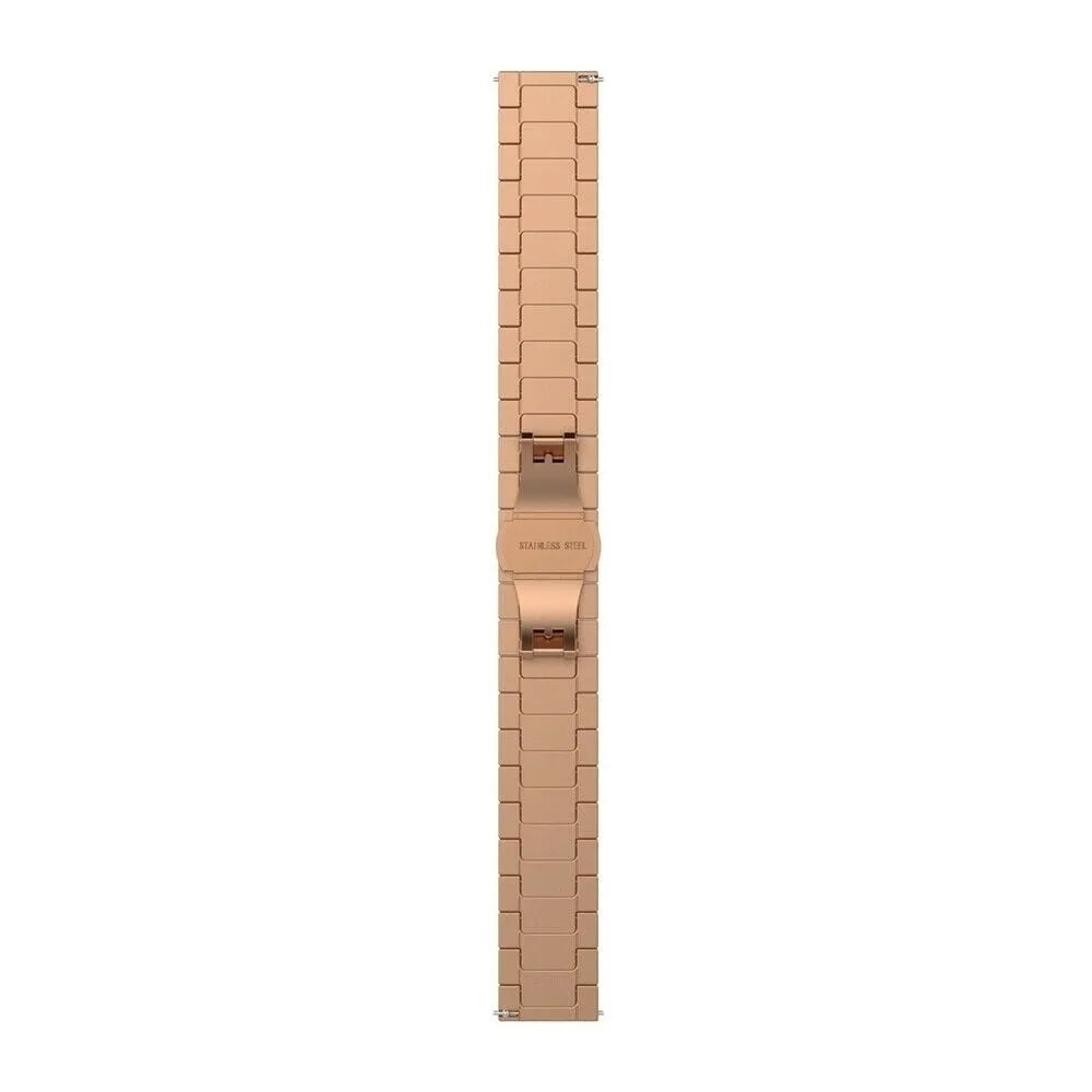 Metal Strap, rose gold, laid flat, joined, direct top view