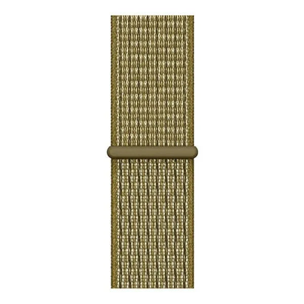 Nylon Strap, olive, laid flat, joined, direct top view