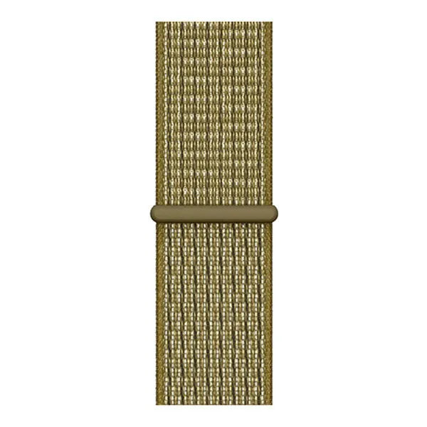 Nylon Strap, olive, laid flat, joined, direct top view