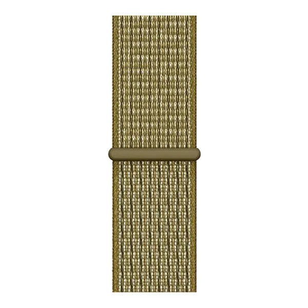 Nylon Strap, olive, laid flat, joined, direct top view