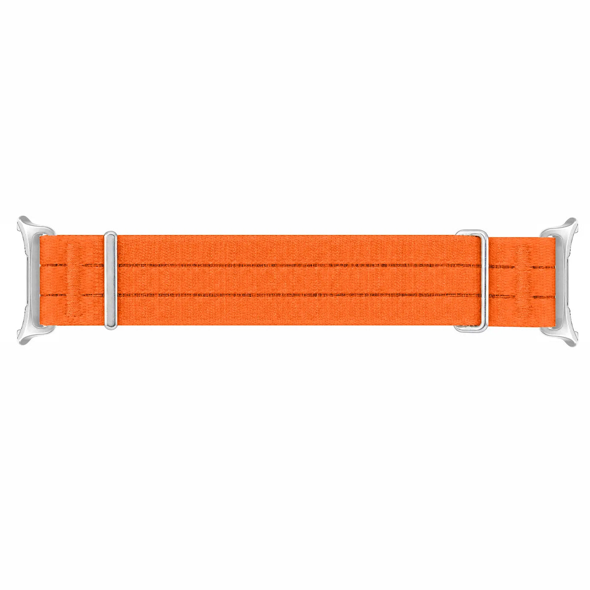 Nylon Air Strap, orange, laid flat, joined, direct top view