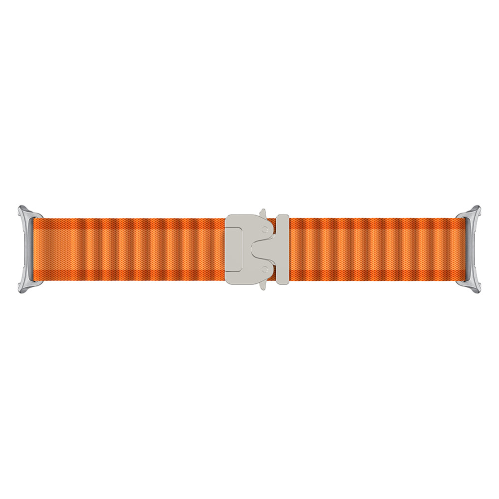 Correa nylon Outdoor con hebilla-P Samsung Galaxy Watch 8 - 44mm (naranja/plata)