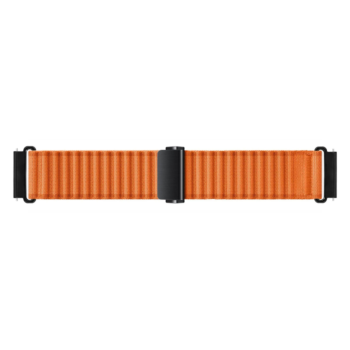 Outdoor Nylon Strap, orange, laid flat, joined, direct top view
