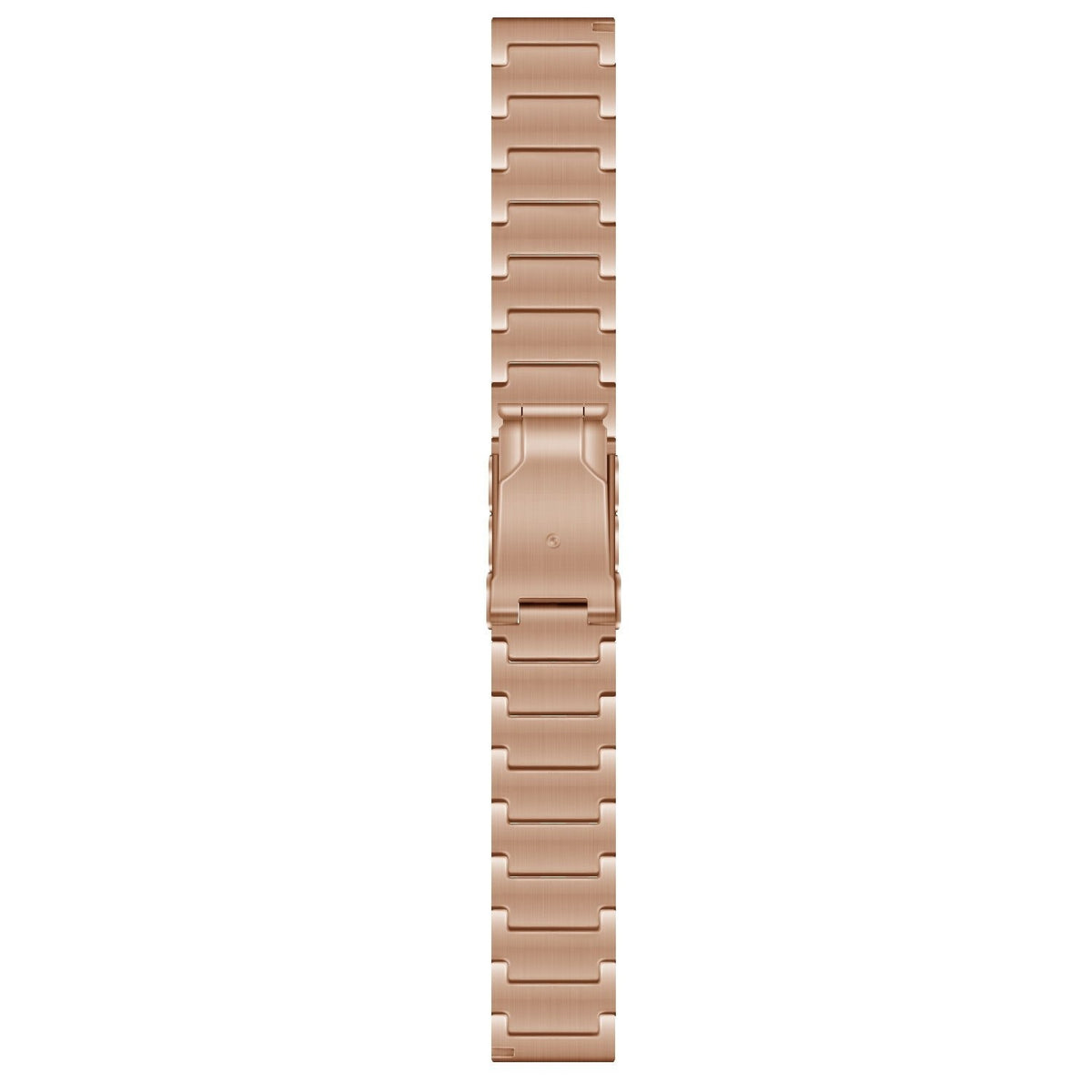 Titanium Strap, rose gold, laid flat, joined, direct top view