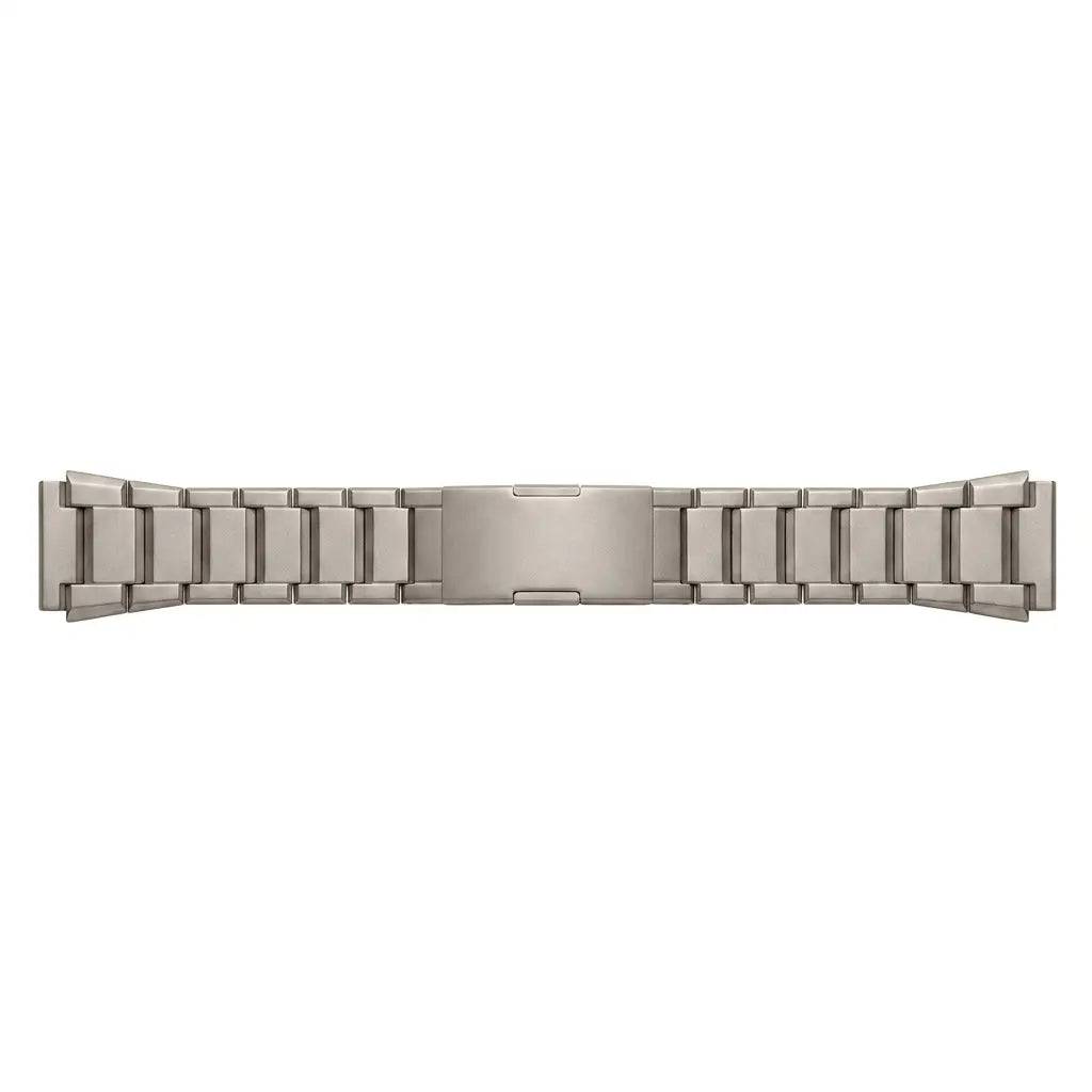 Refined Titanium Strap, laid flat, joined, direct top view