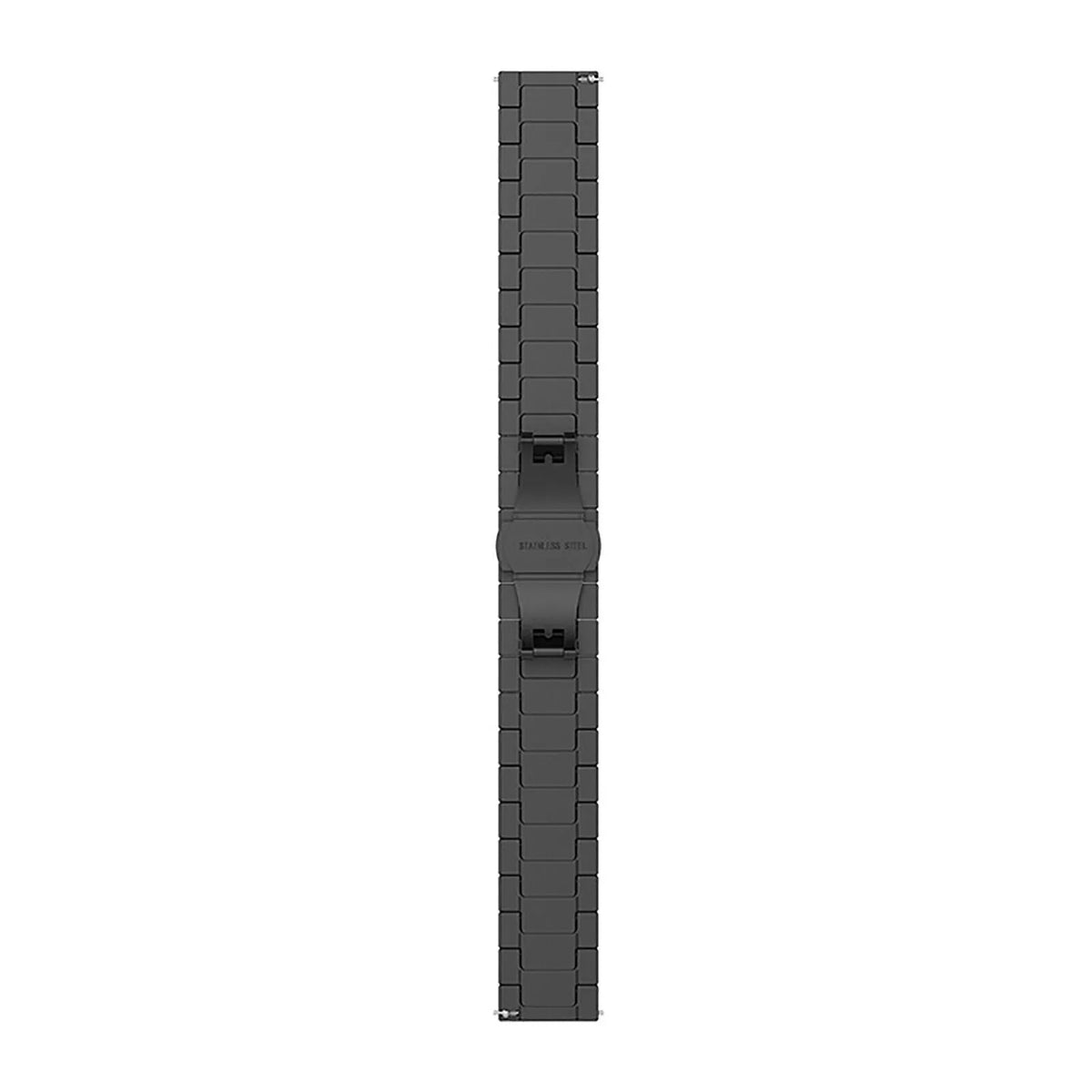Metal Strap, black, laid flat, joined, direct top view