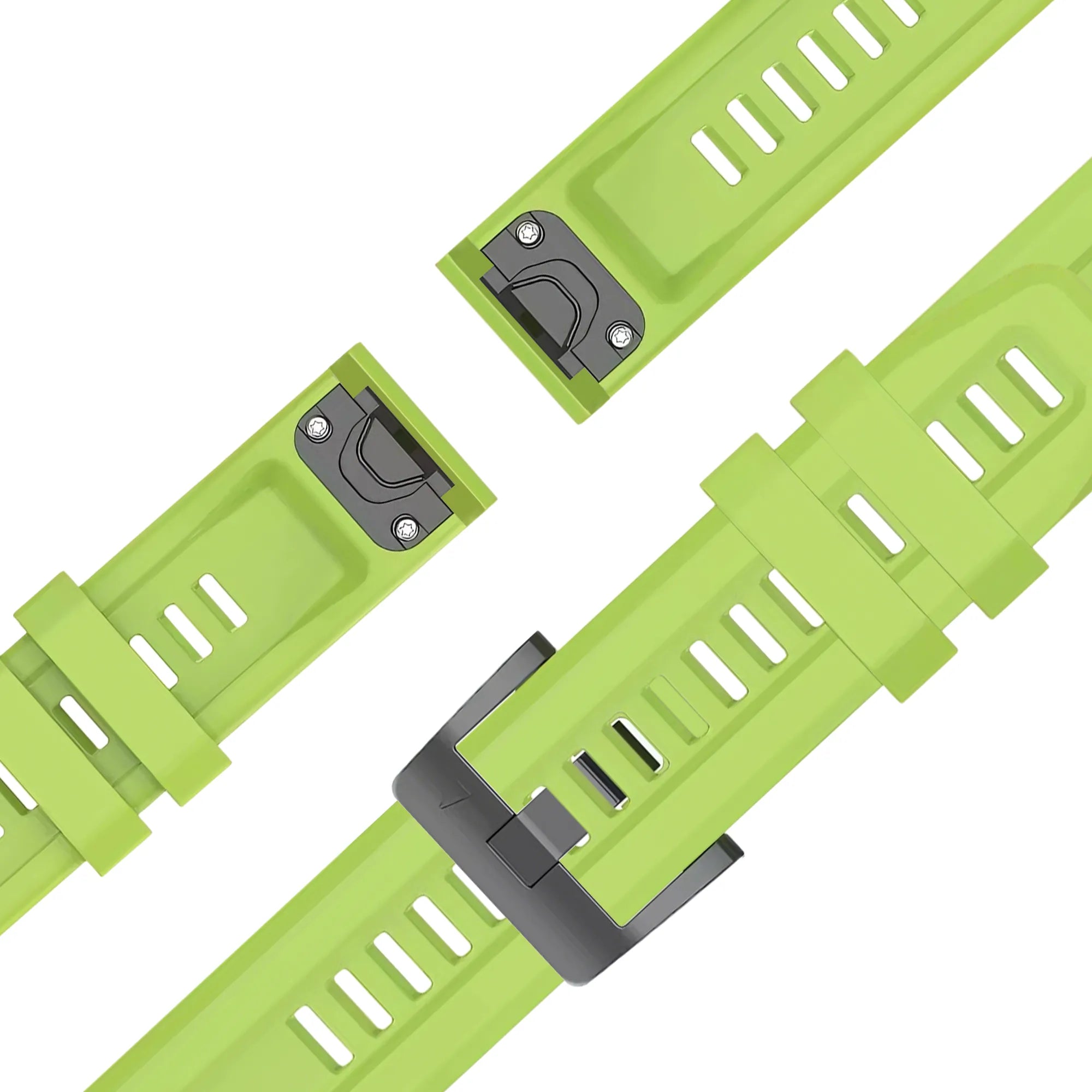 Bandz Garmin Fenix 5s / 6s Silicone Strap 'Classic' (Light Green)