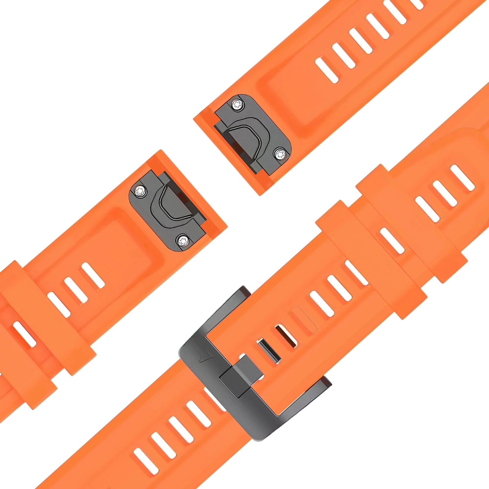 Bandz Garmin Fenix 5s / 6s Silicone Strap 'Classic' (Orange)