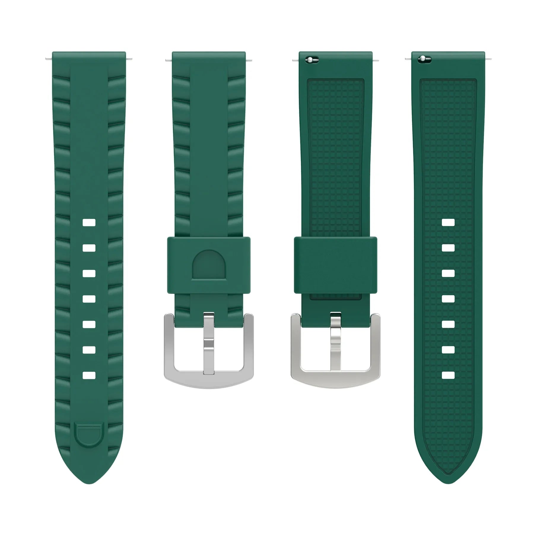 Correa silicona ondulada TicWatch Pro 5 Enduro (verde)