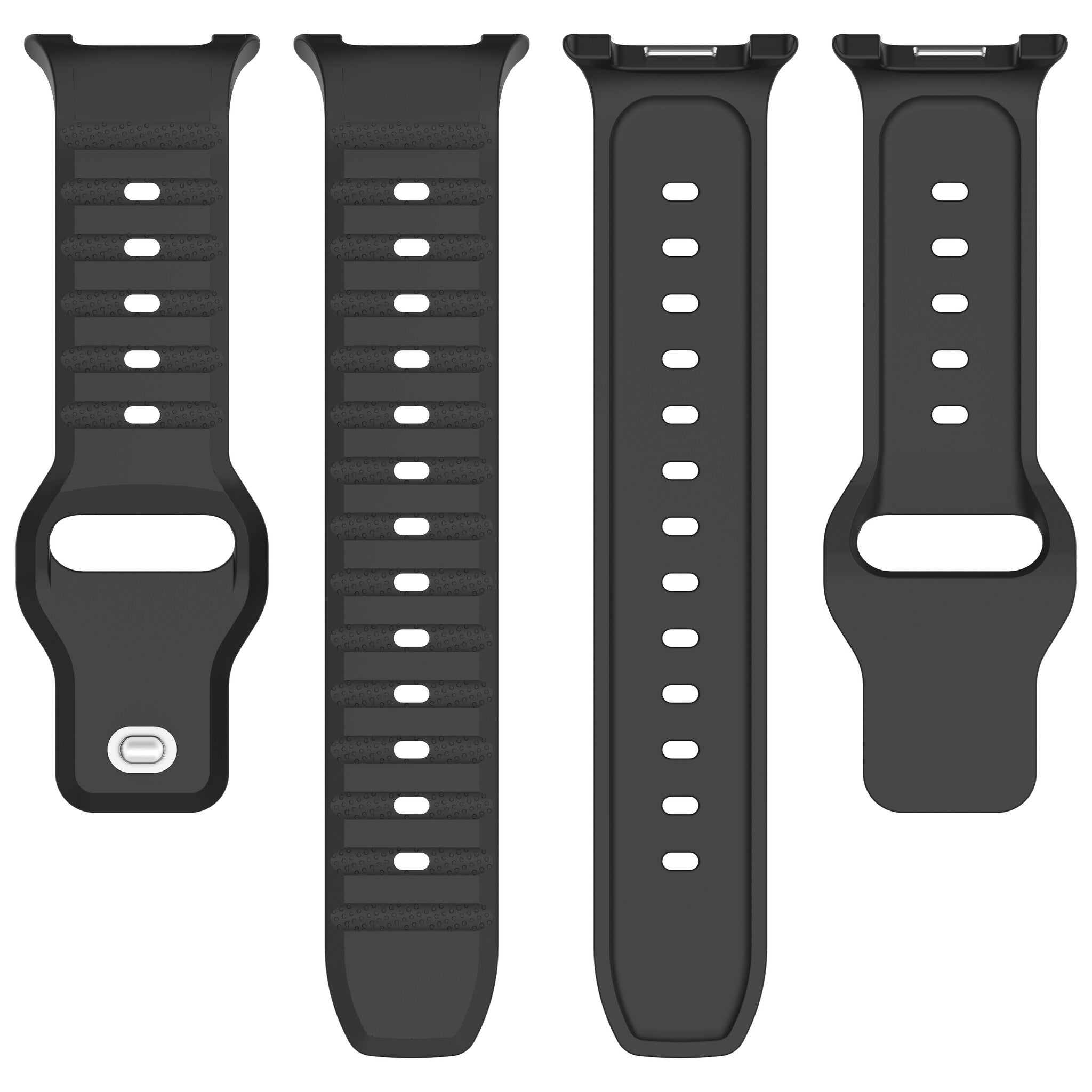 Samsung Galaxy Watch 8 - 44mm Outdoor Silikonarmband (Schwarz)