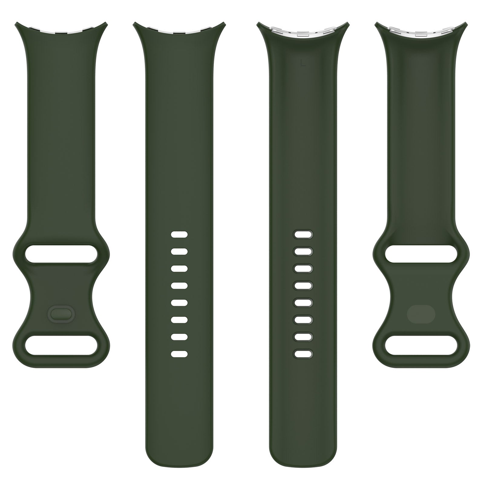 Bracelet silicone classique Google Pixel Watch 4 - 41mm (vert foncé)