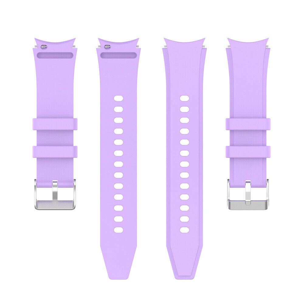 Silicone Strap 'Perfect Fit', laid flat, separate parts, top and underside view