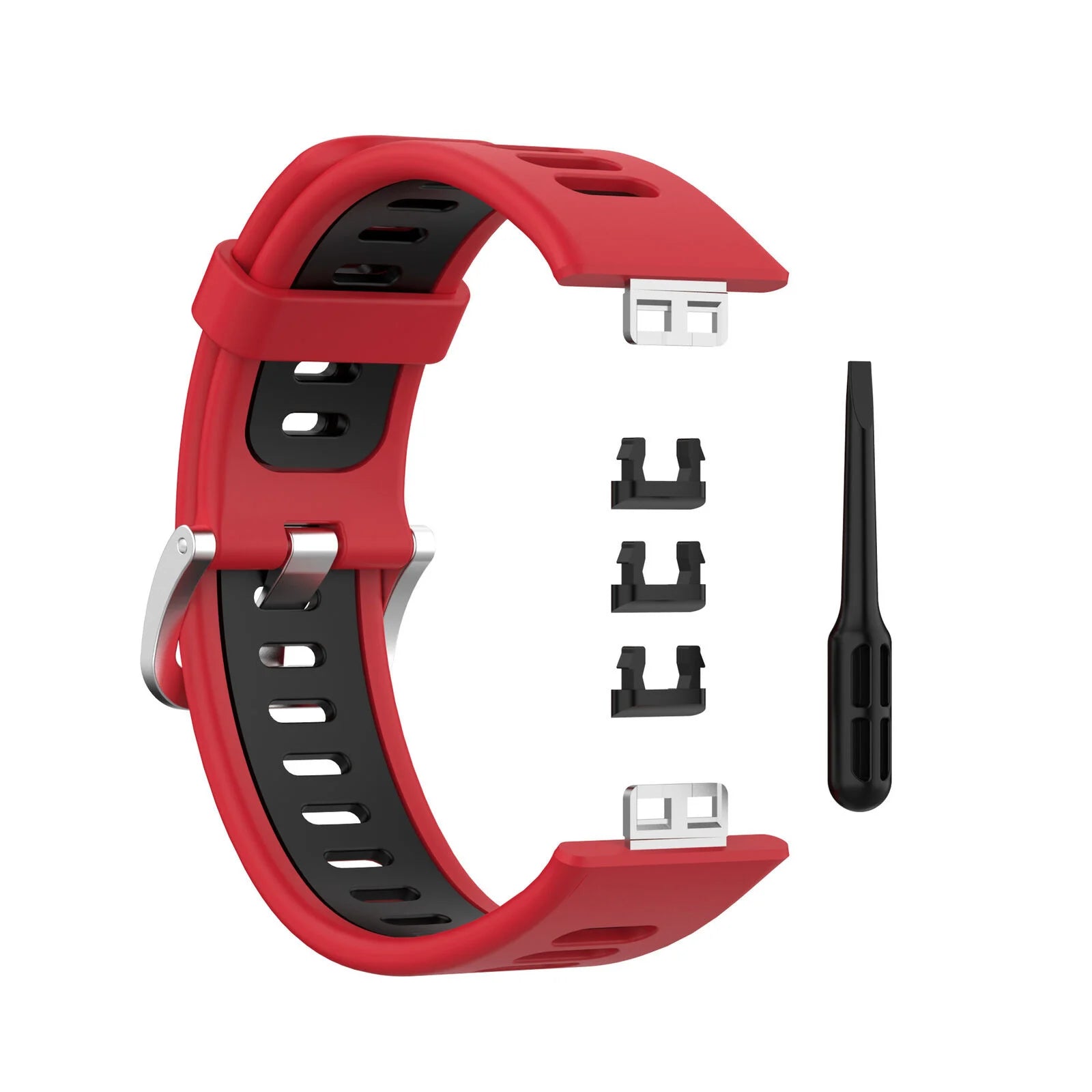 Huawei Watch Fit SE sport gesp bandje (rood/zwart)