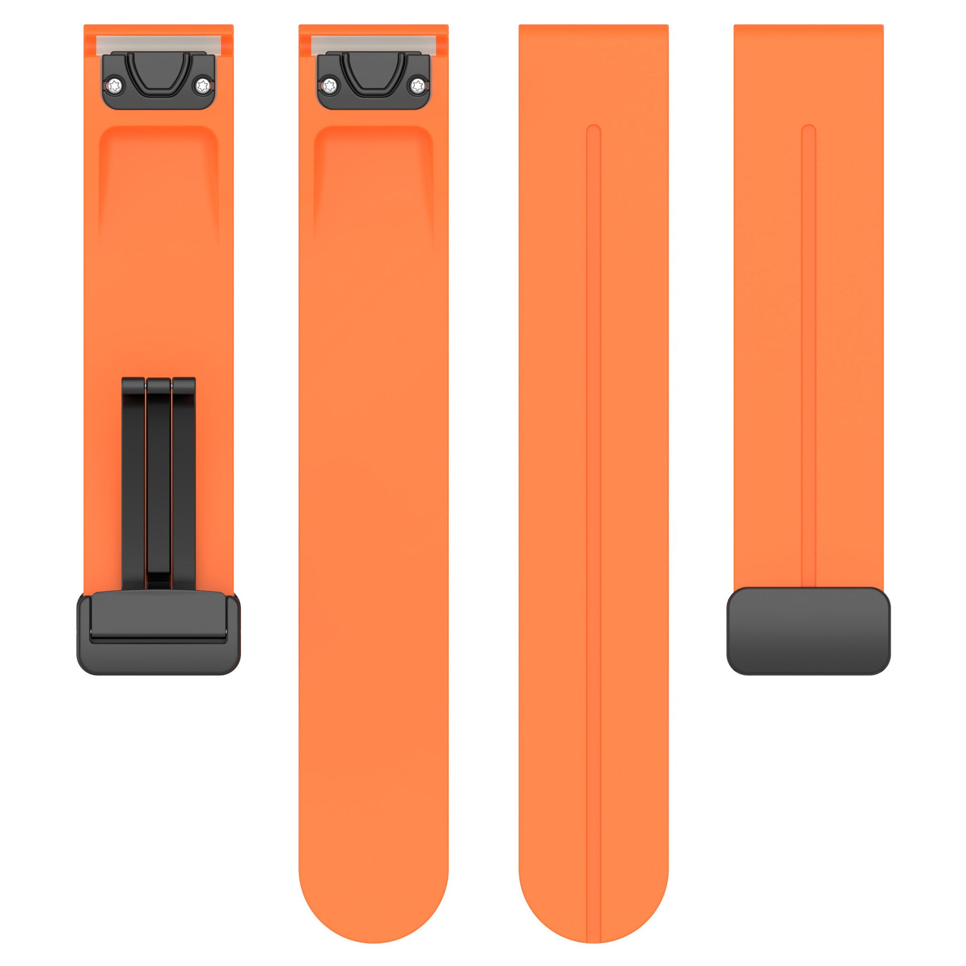 Garmin D2 Mach 2 - 47mm D-Schnalle Silikonarmband (Orange)