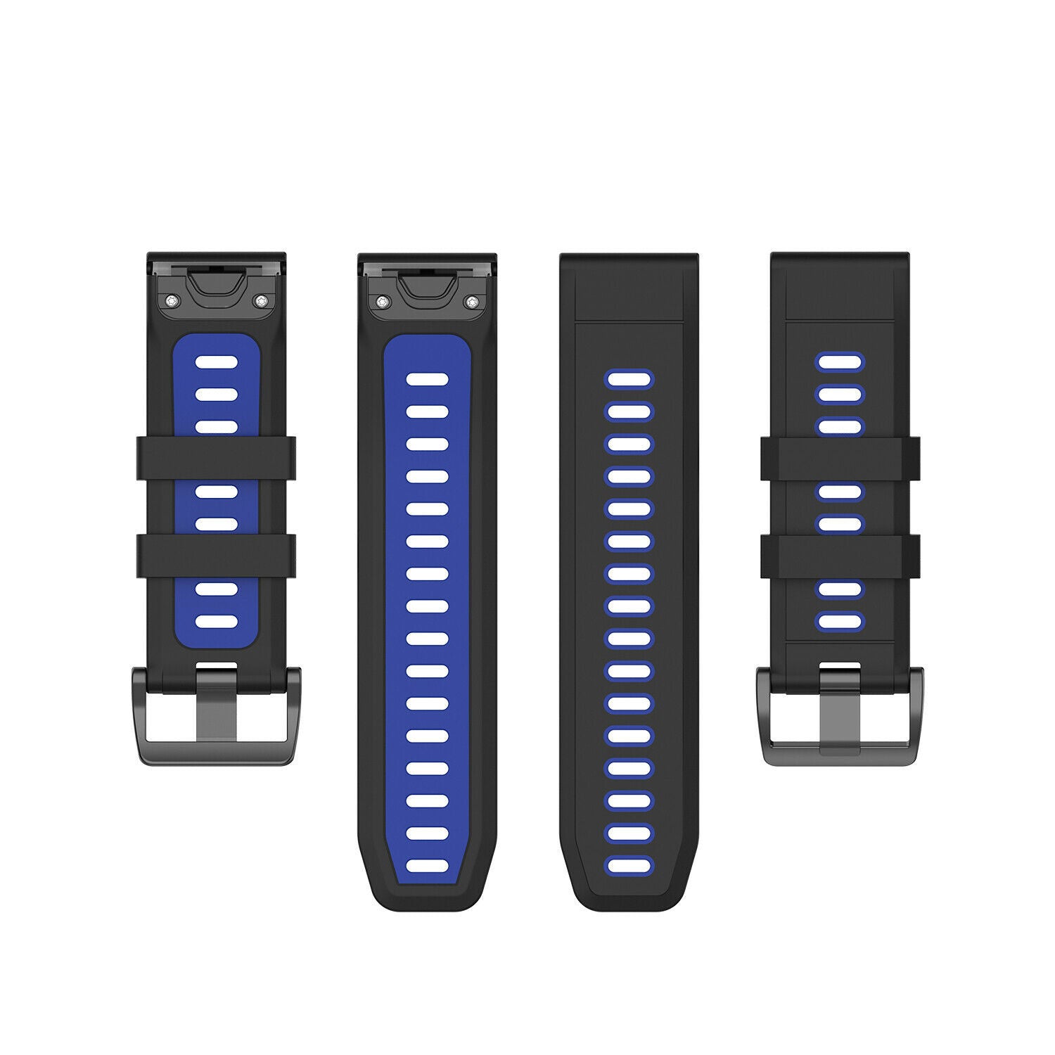Garmin Fenix 8 Pro - 51mm Sport Strap with Buckle (Black/Blue)