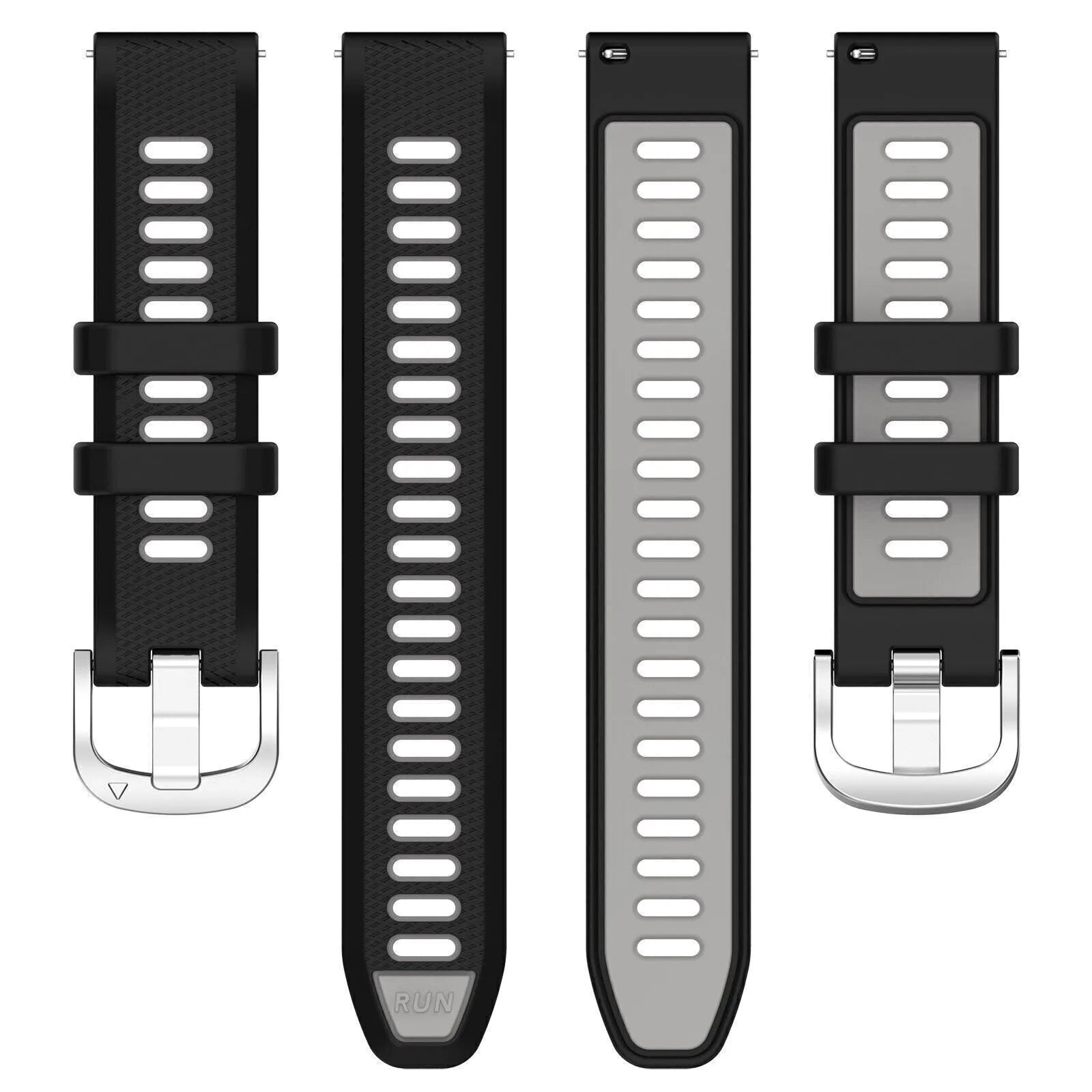 Coros Apex 4 - 42mm Sportarmband mit Schnalle (Schwarz/Grau)