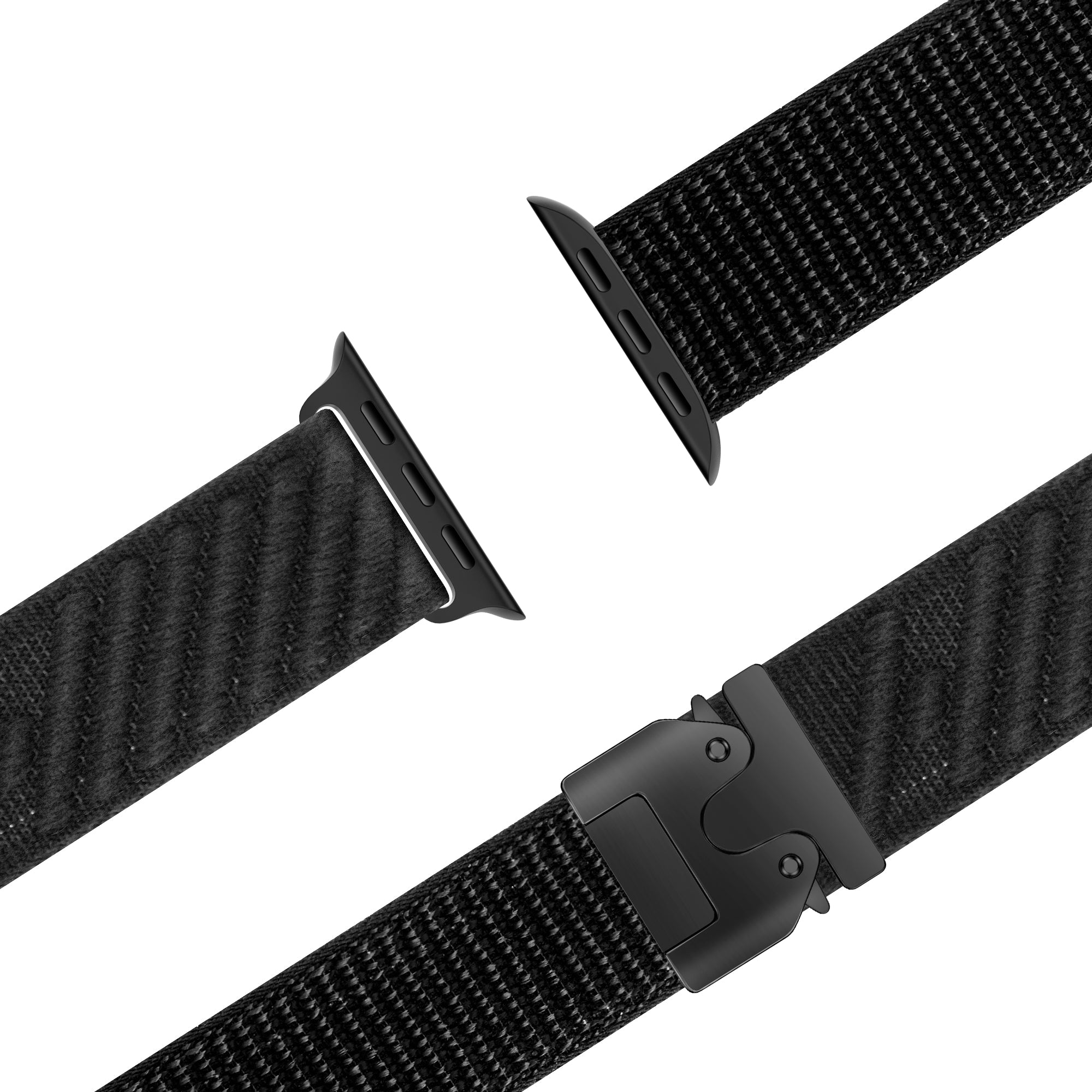 Bandz Apple Watch Ultra Wave Nylon Strap P-Buckle (Black)