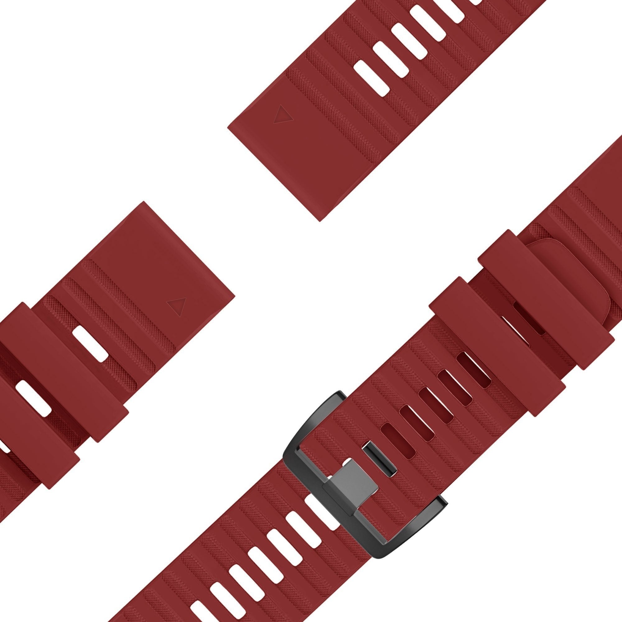 Bandz Garmin Forerunner 965 siliconen band met gesp (rood)