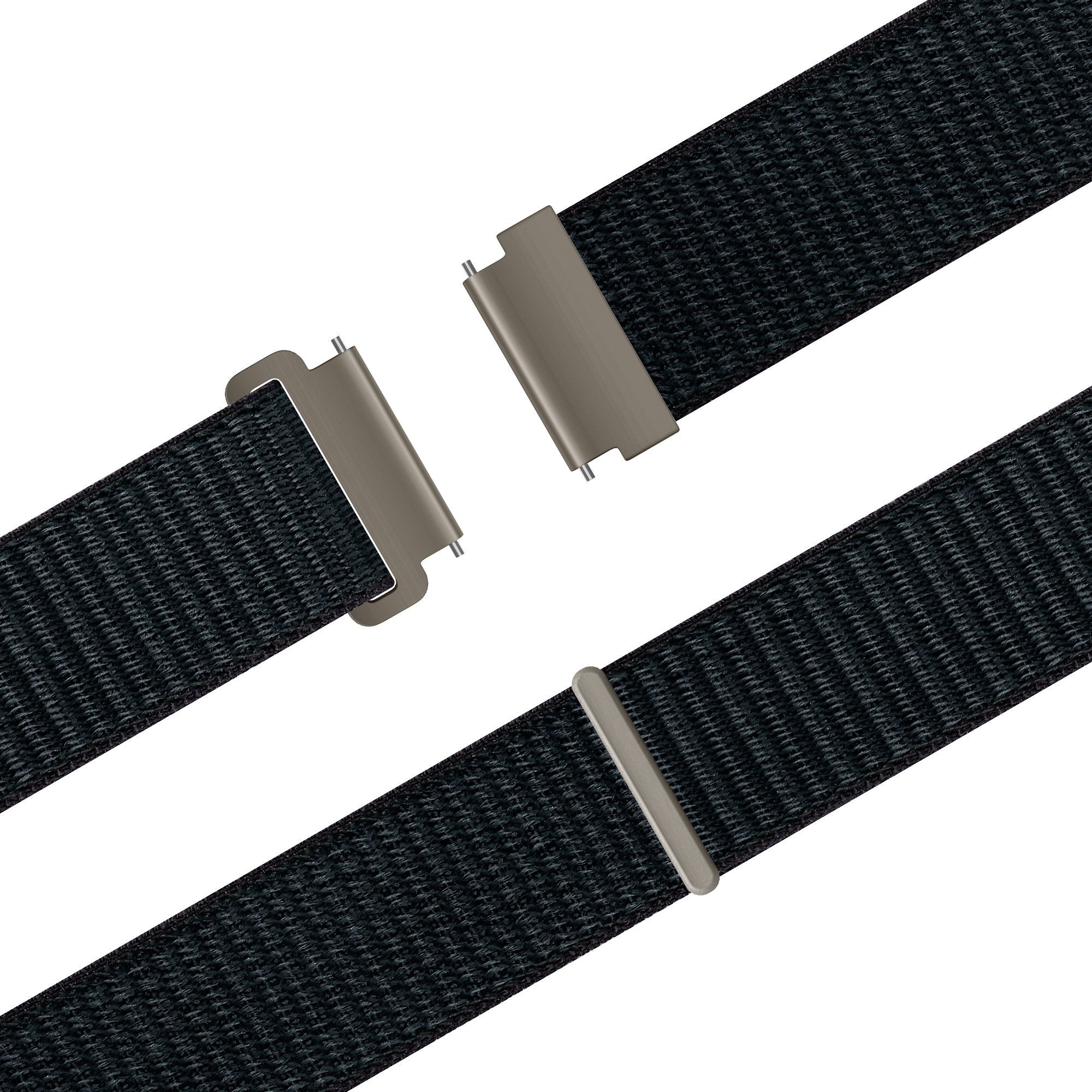 Bandz Huawei Watch 3 (Pro) Nylonarmband 'Easy Fit' (Grau/Blau)