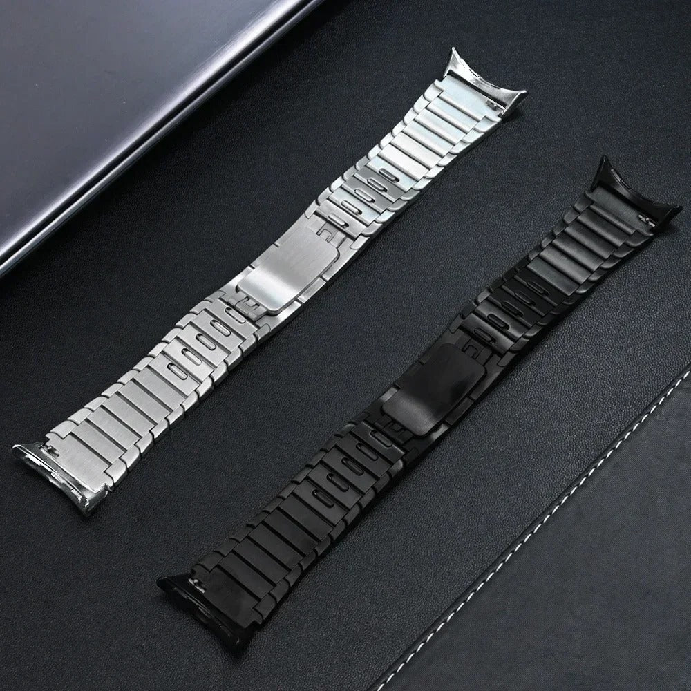 Google Pixel Watch 5 - 45mm Premium Metal Link Strap (Silver)