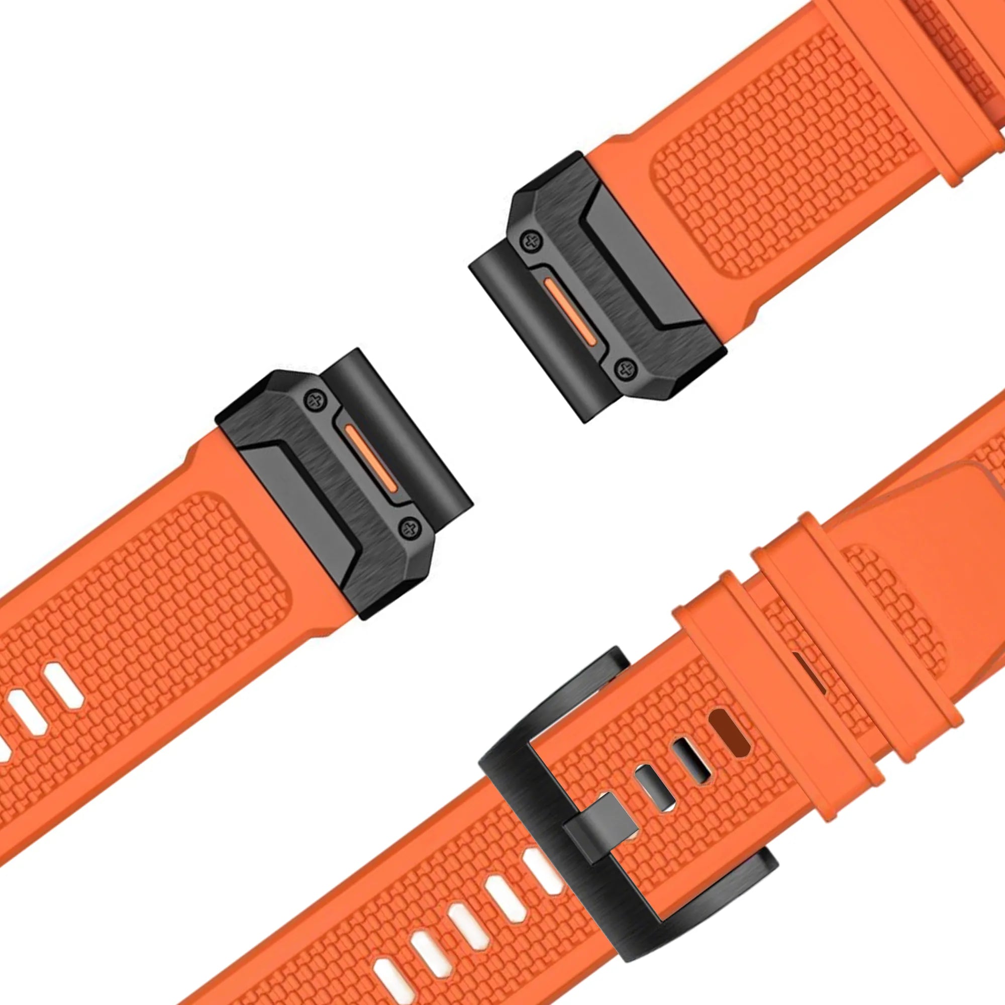 Bandz Bracelet silicone 'Explorer' Garmin Descent Mk3i - 51mm (orange)