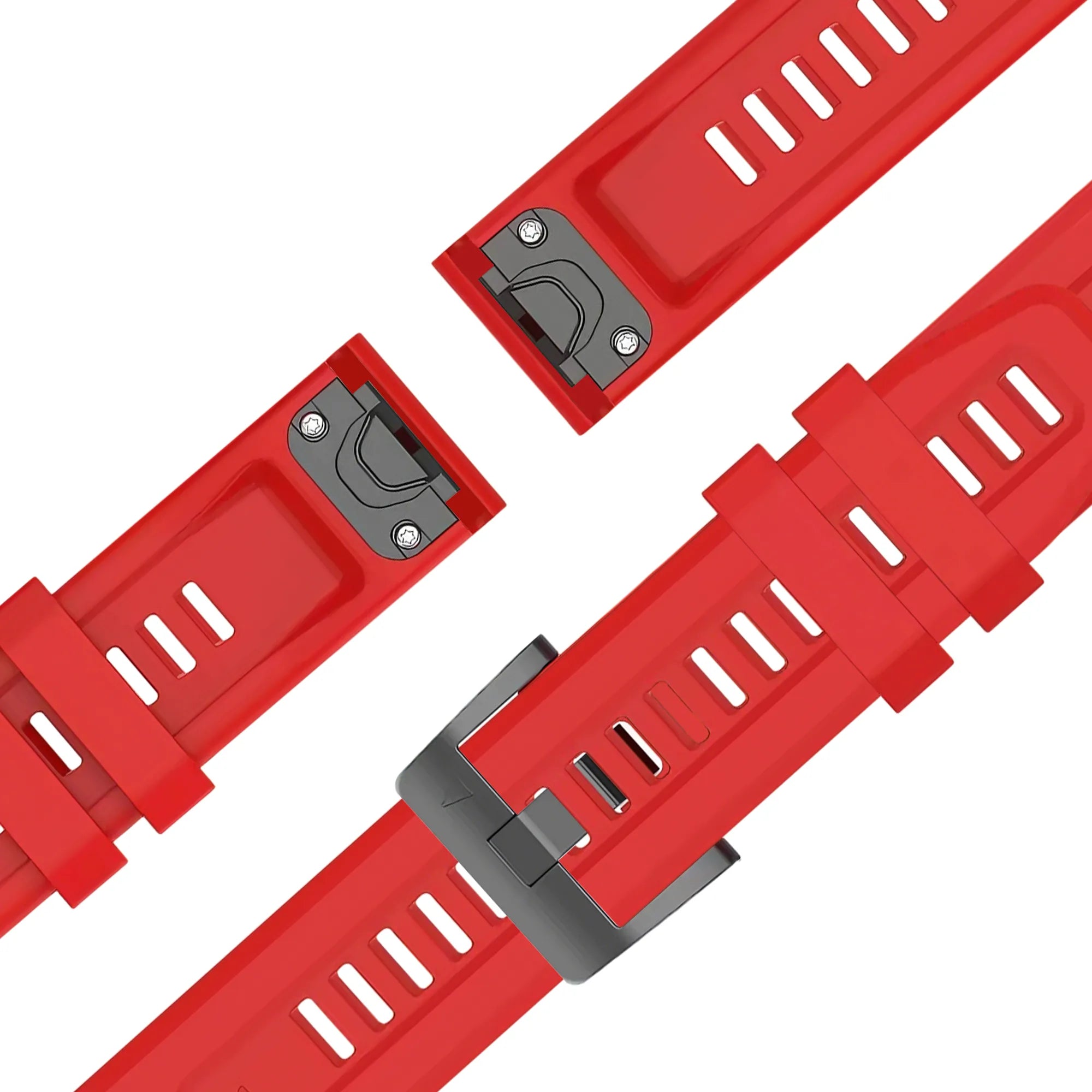 Bandz Garmin Fenix 5s / 6s Silicone Strap 'Classic' (Red)