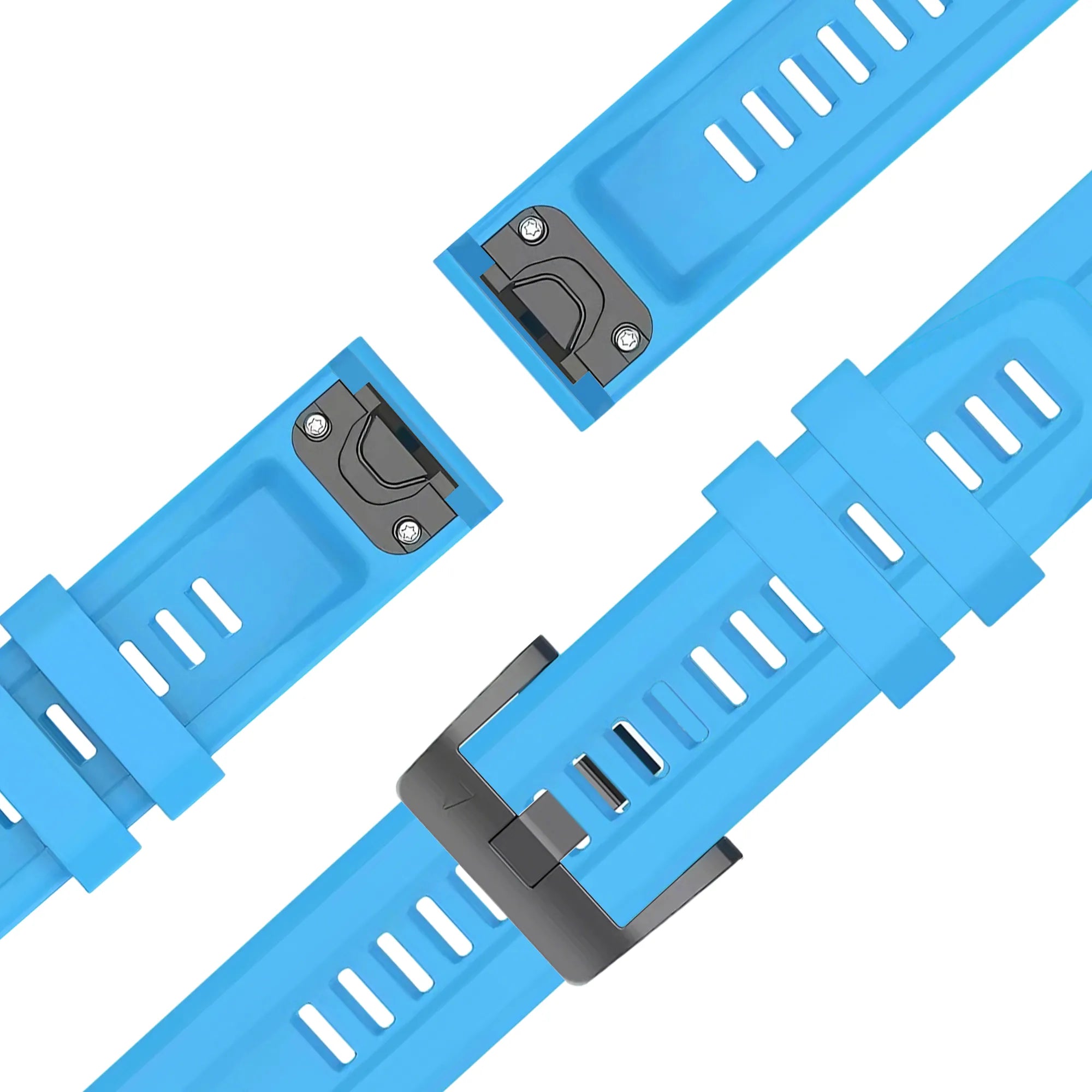Bandz Bracelet silicone 'Classic' Garmin Descent Mk1 (bleu ciel)