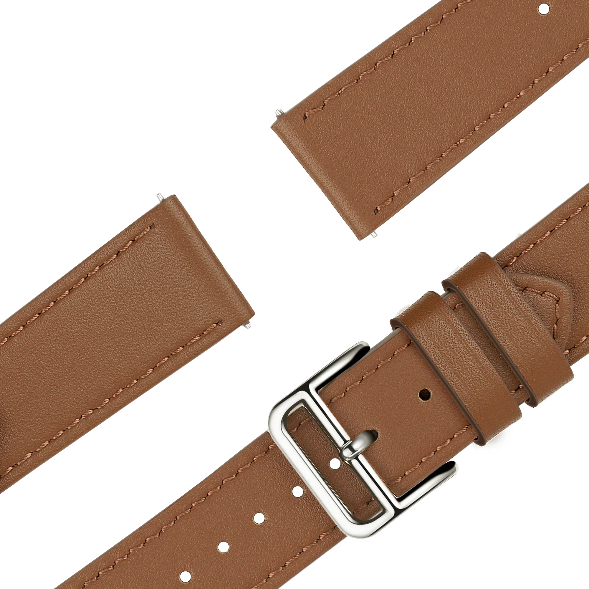 Bandz universeel 18mm lederen band 'Deluxe' (bruin)