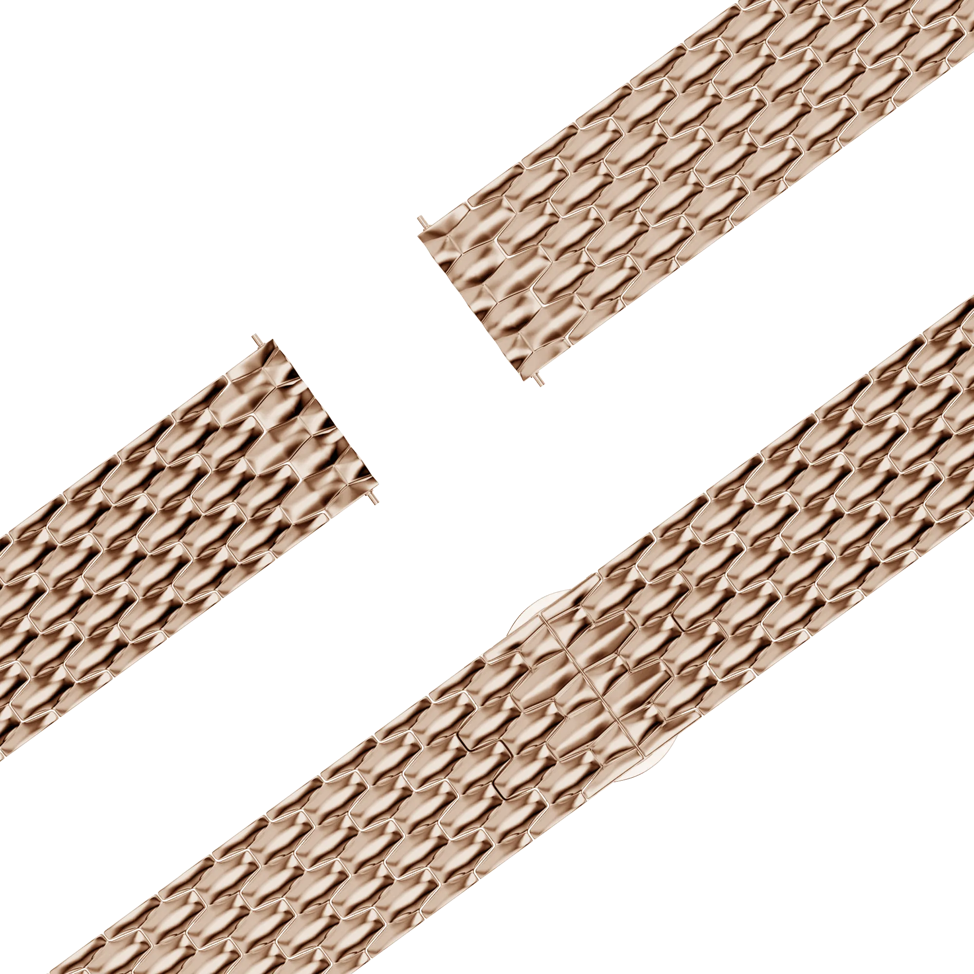 Bandz Garmin Forerunner 170 Steel Strap 'Dragon' (Rose Gold)