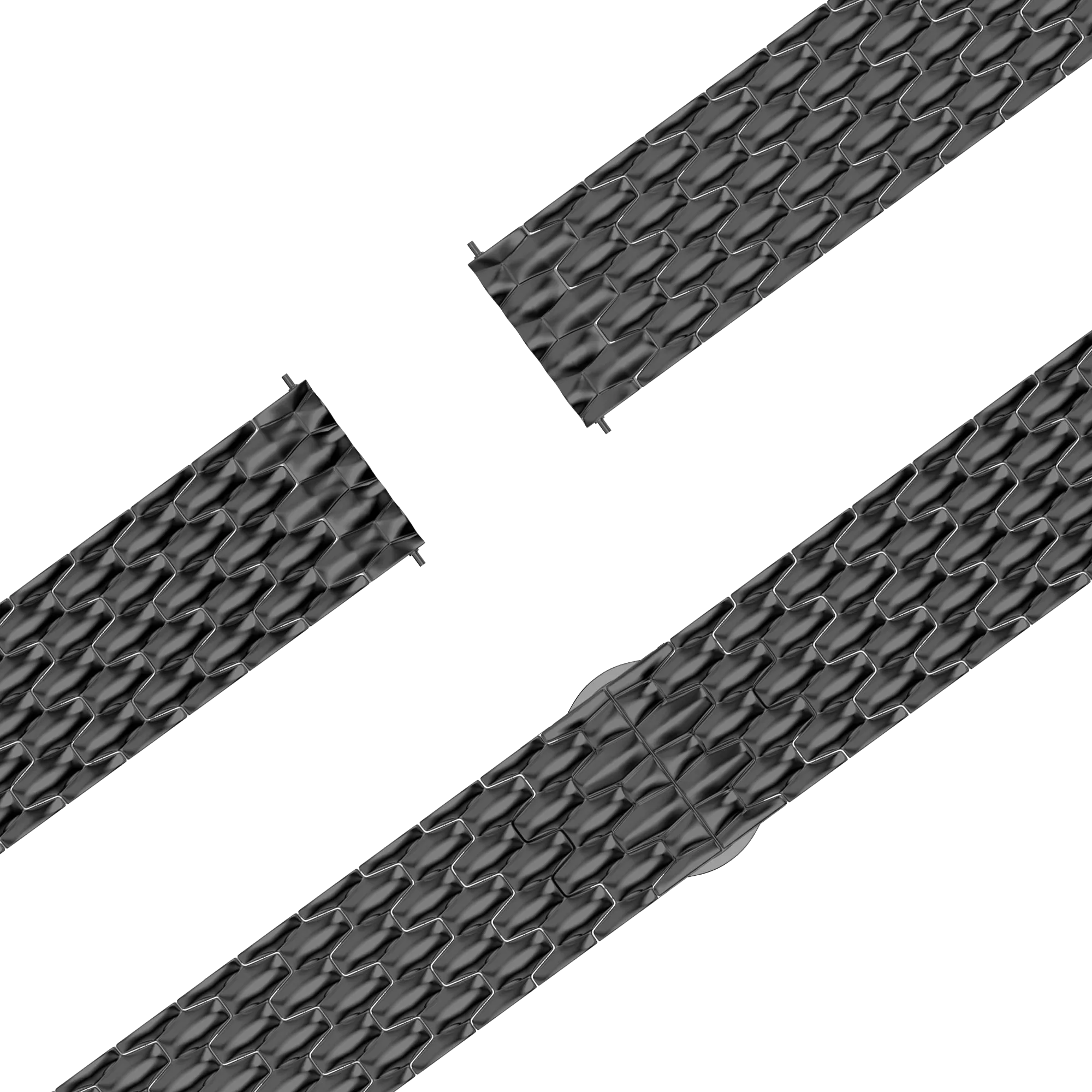 Bandz Garmin Forerunner 170 Steel Strap 'Dragon' (Black)