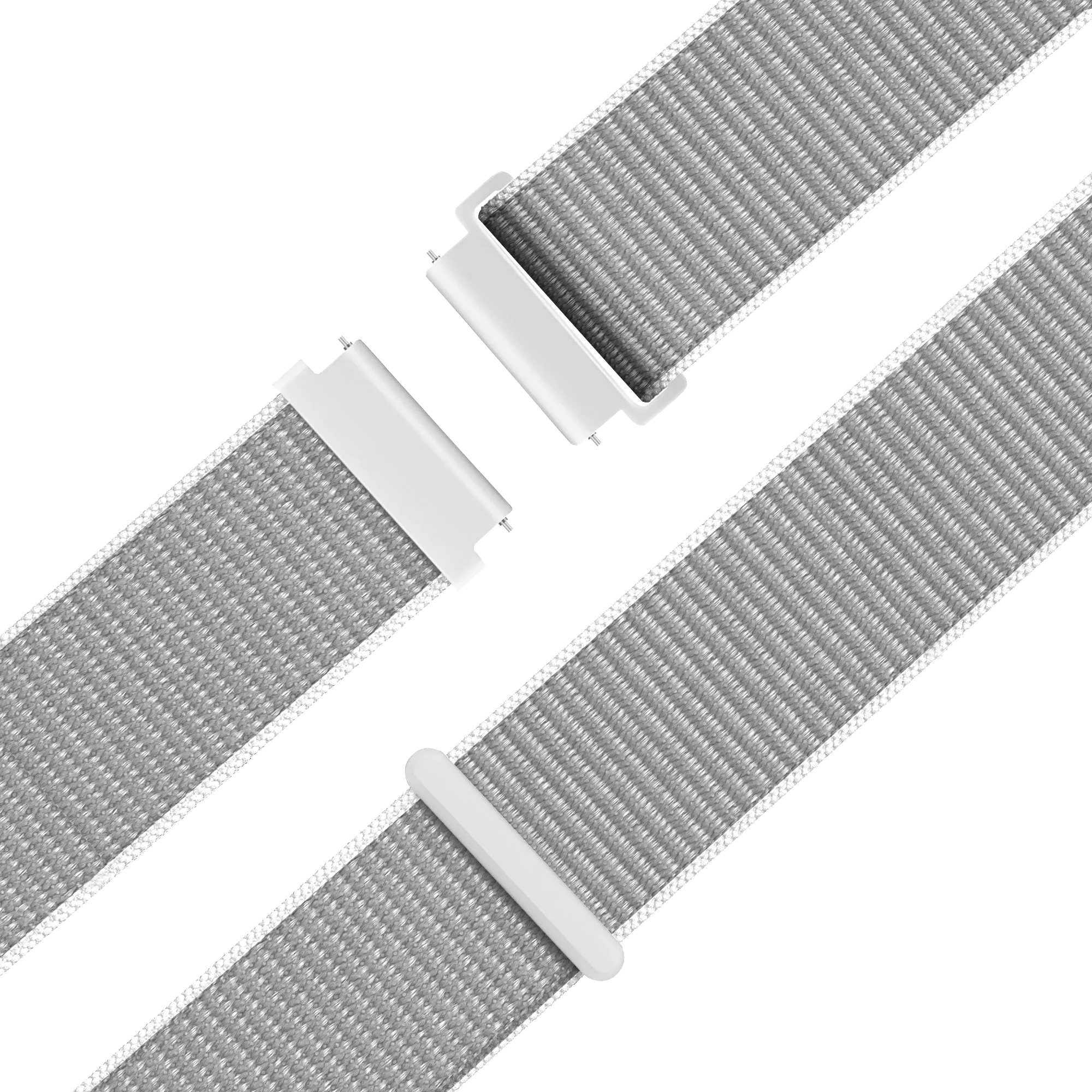 Bandz Garmin Vivoactive 4 Nylon Loop Armband (Muschelweiß)