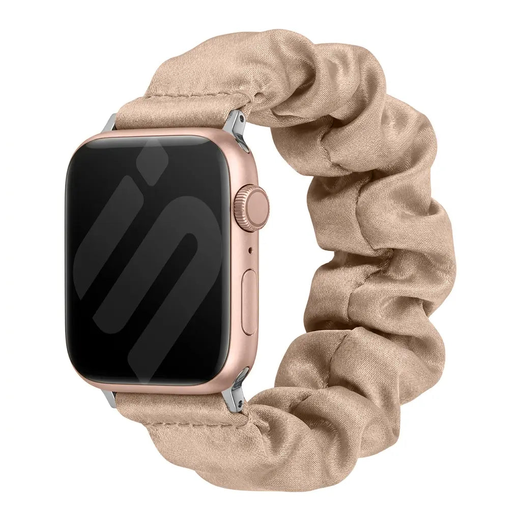 Nylon Scrunchie Strap, champagne
