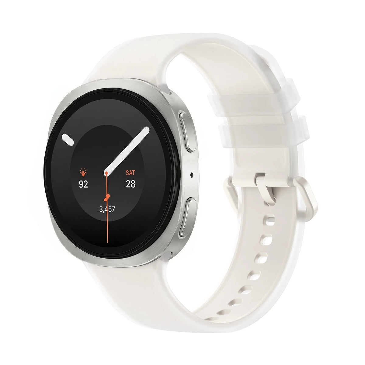Bracelet silicone jelly Samsung Galaxy Watch 9 - 40mm (crème)