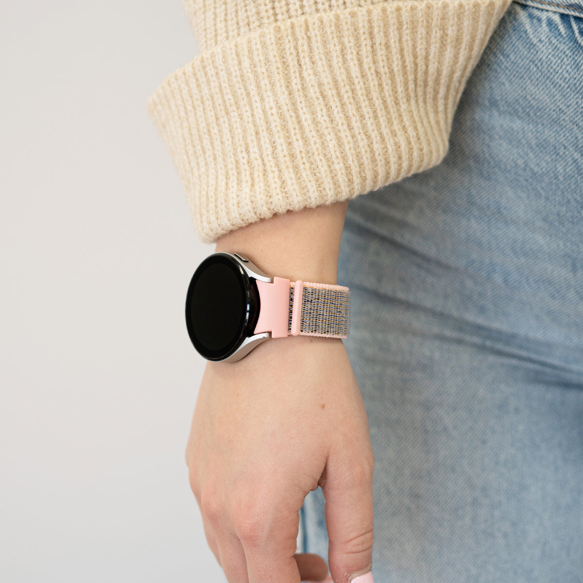 Nylon Strap 'One Push', pink, lifestyle photo