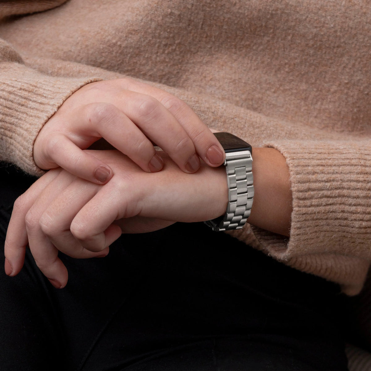 Steel Strap, silver, lifestyle photo