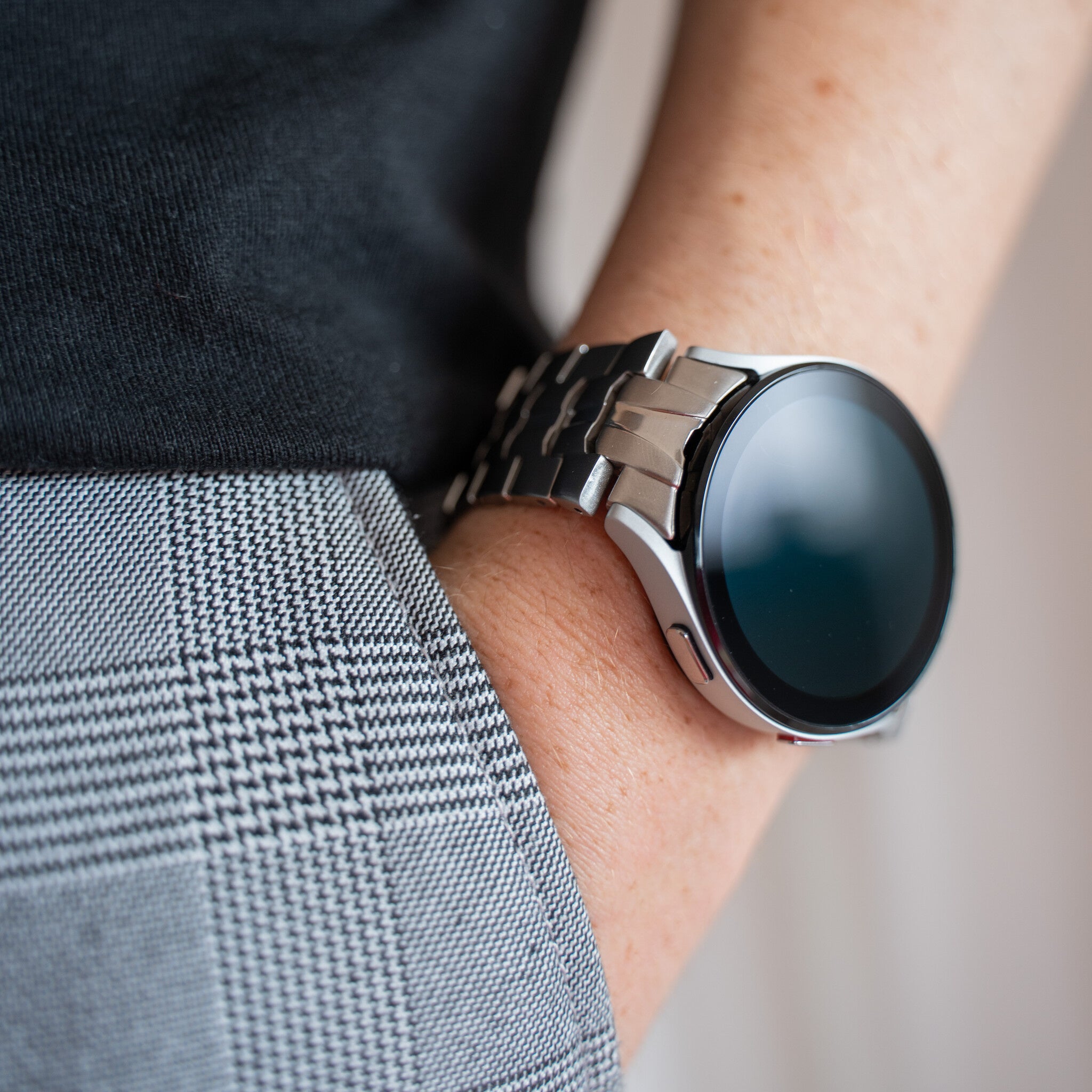 Steel Iron Strap, silver, lifestyle photo