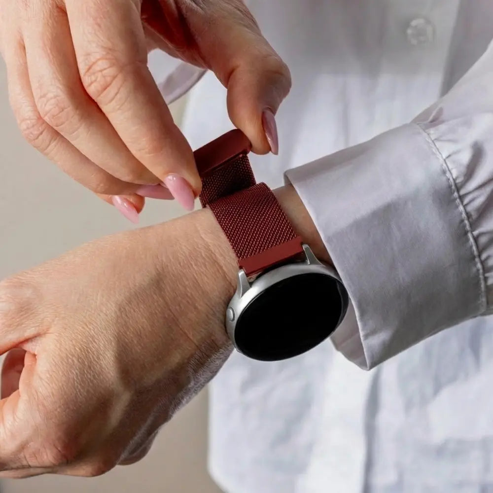 Samsung Galaxy Watch 42mm Milanese-Armband (Rot)