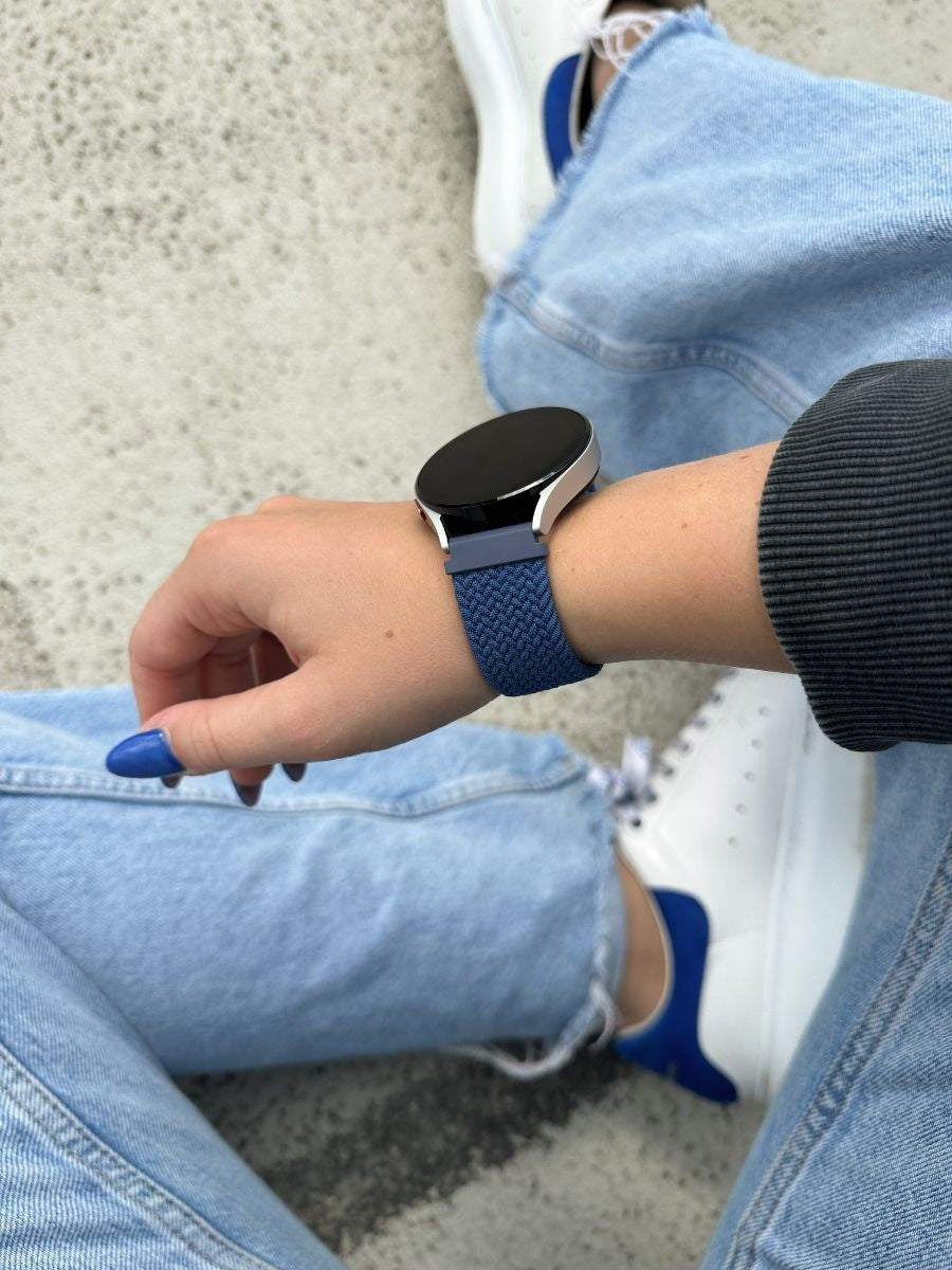 Nylon Adjustable Braided Strap, blue, lifestyle photo