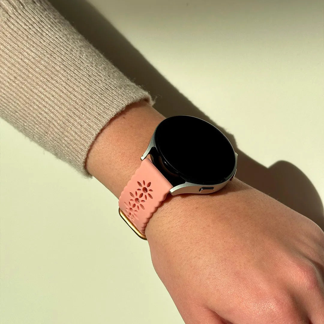 Amazfit Bip 3 (Pro) Patterned Silicone Strap (Pink)