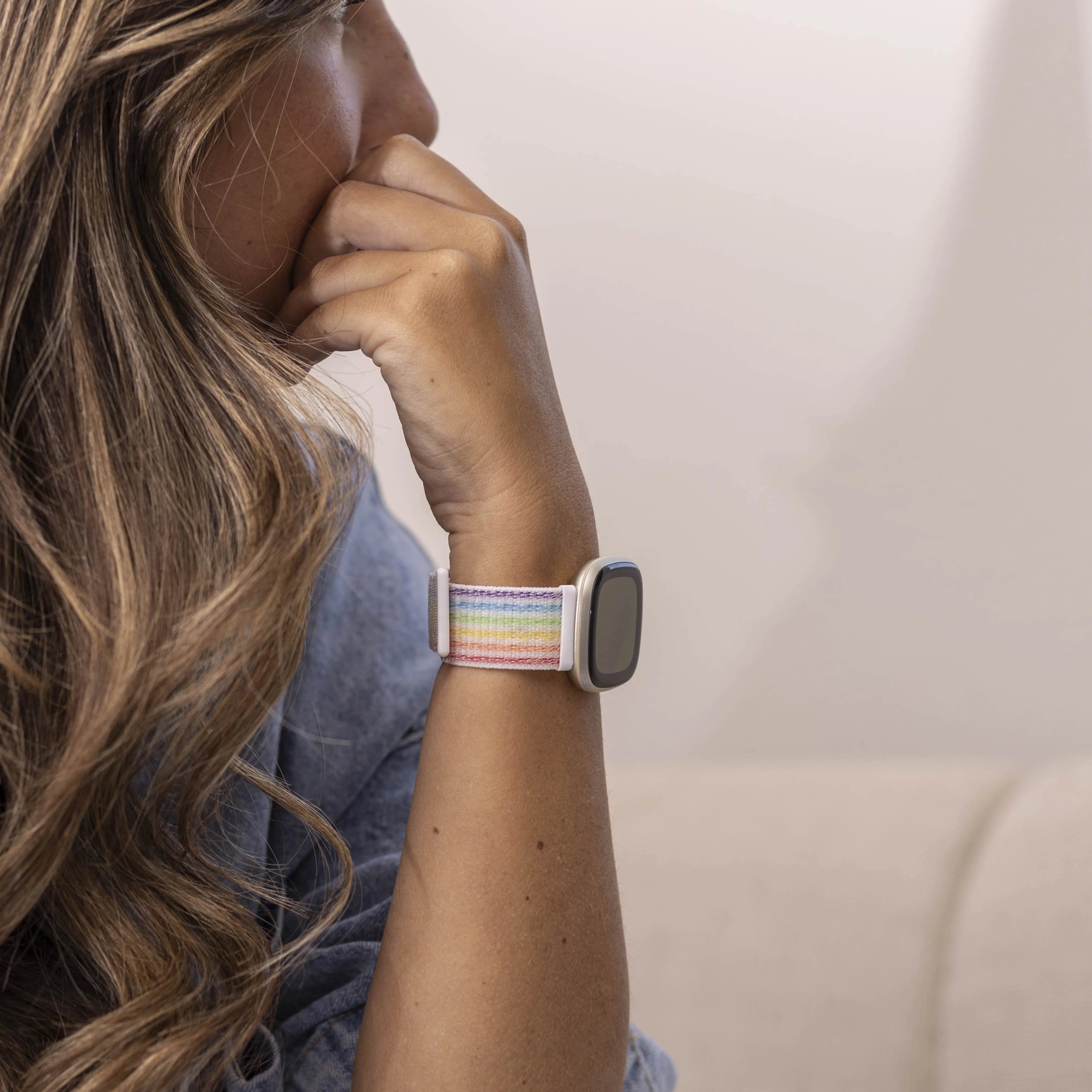 Fitbit Sense nylon bandje (kleurrijk)