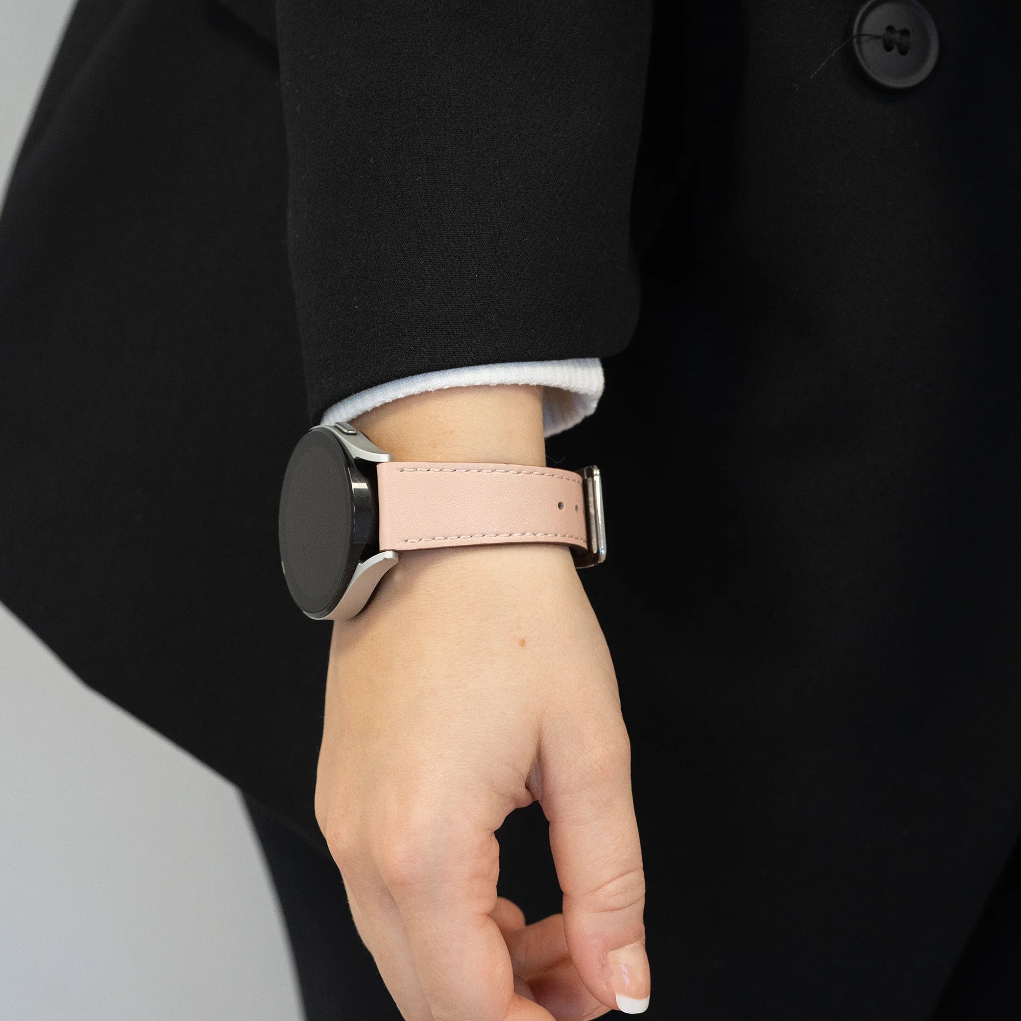 Bandz Samsung Galaxy Watch 6 40mm Leather Strap 'Deluxe' (Pink)