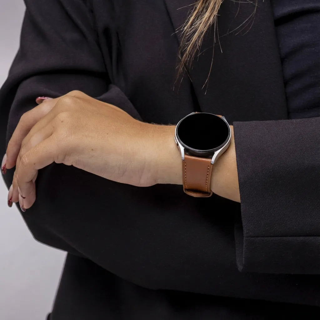 Amazfit GTS 4 Modern Leather Strap (Brown)