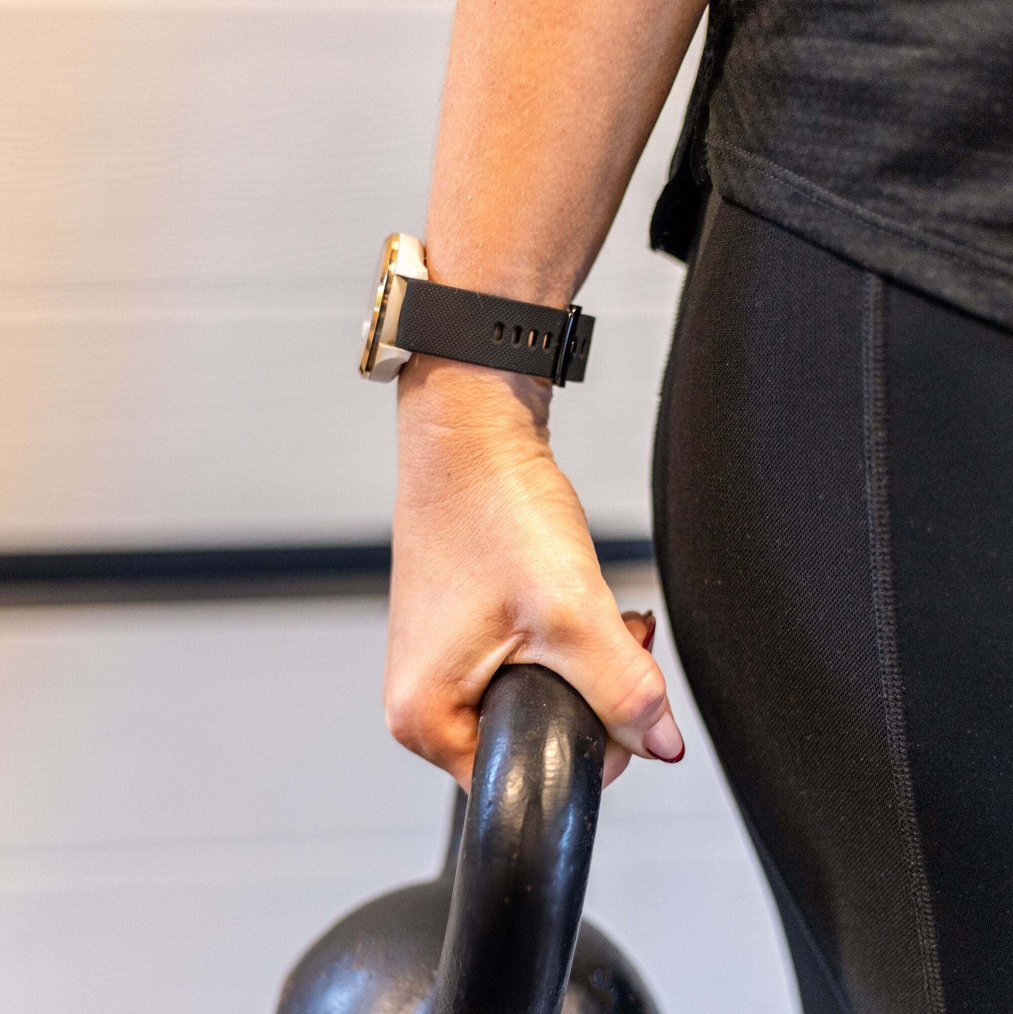Watch Strap 18mm Silicone - Quick Release (Black)