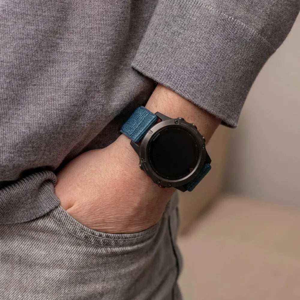 Correa nylon Garmin Fenix 8 - 47mm (azul oscuro)