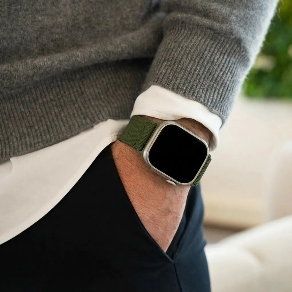 Apple Watch elastisches Armband (Grün)