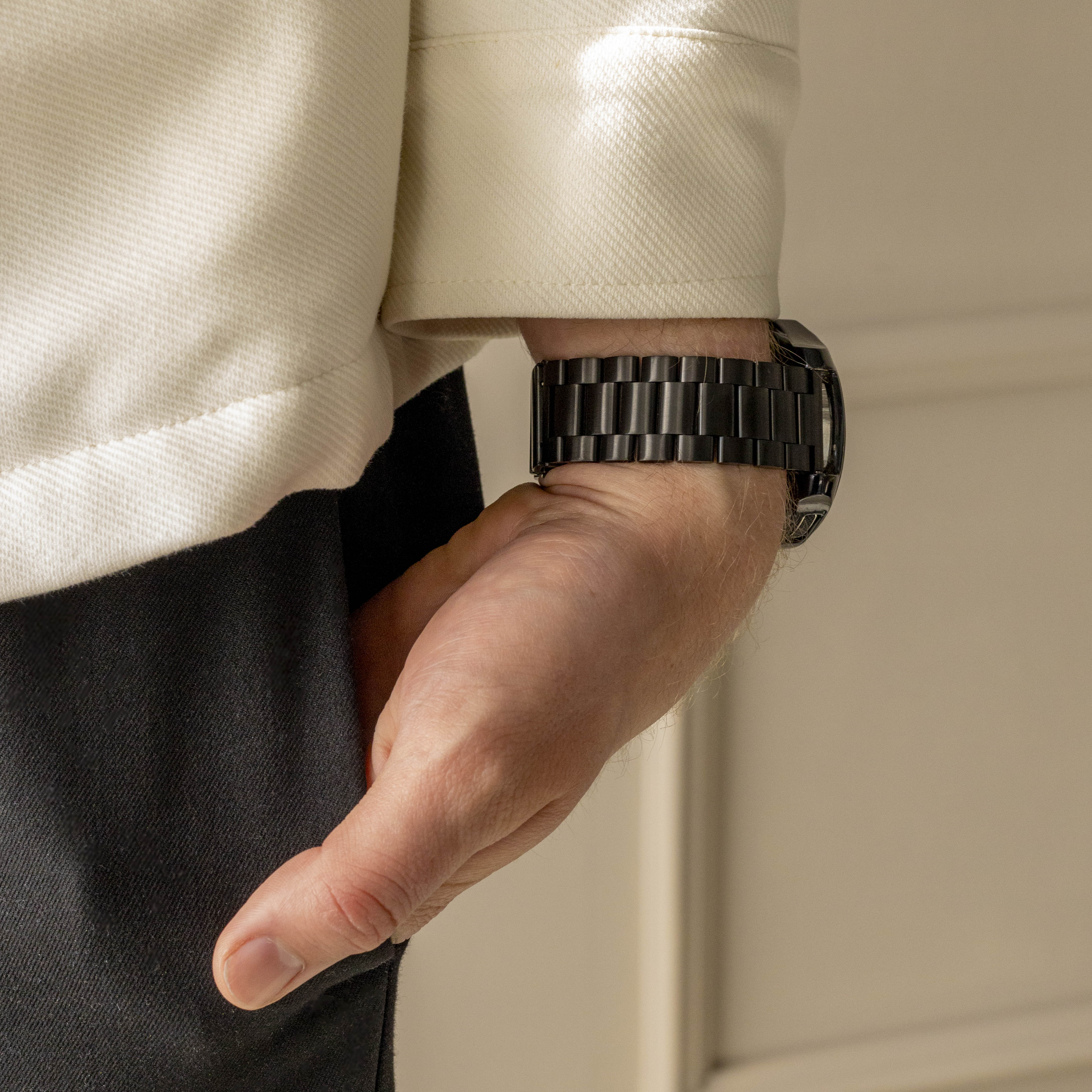 Bracelet acier Amazfit GTR 2 (noir)