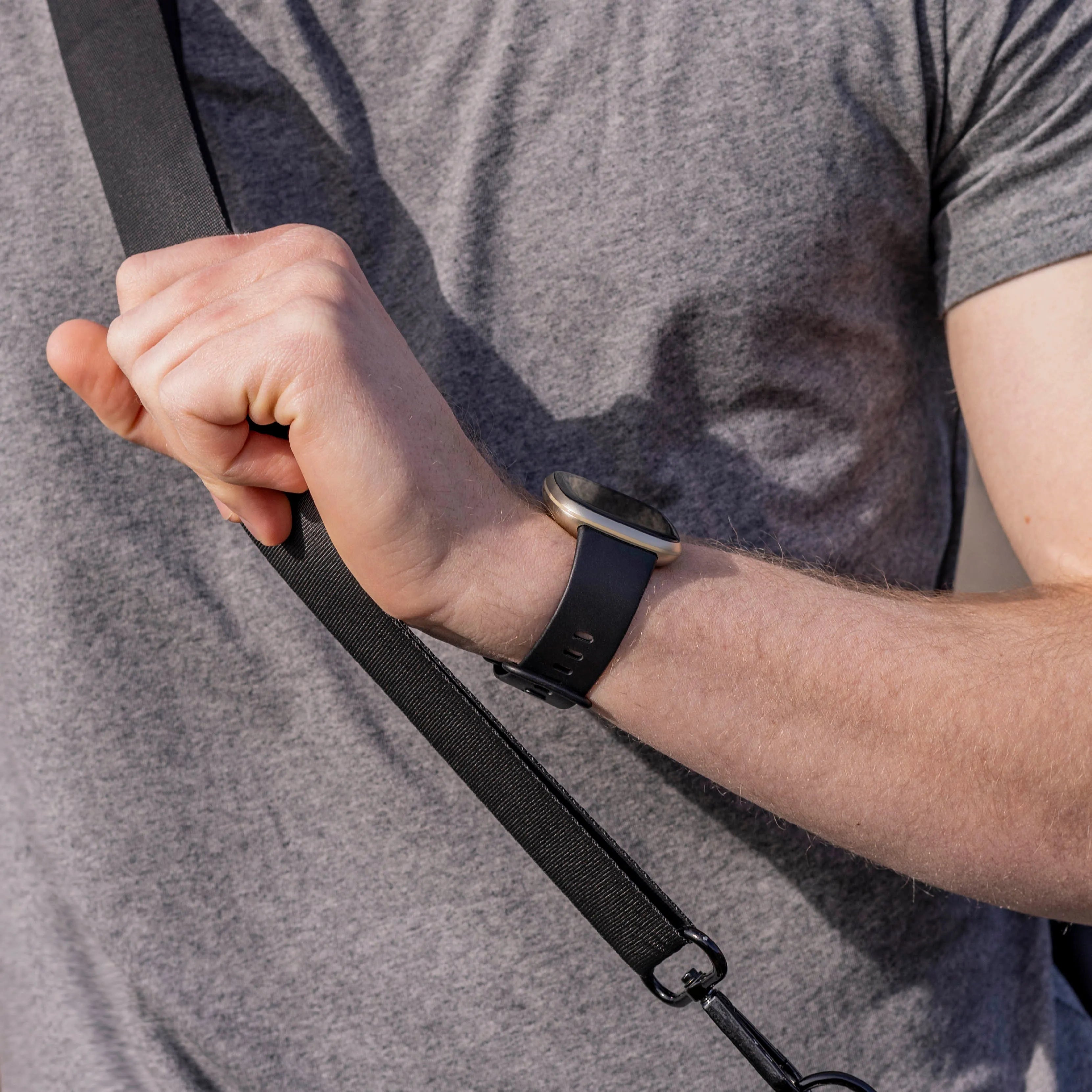 Fitbit Sense Silikonarmband Classic (Schwarz)