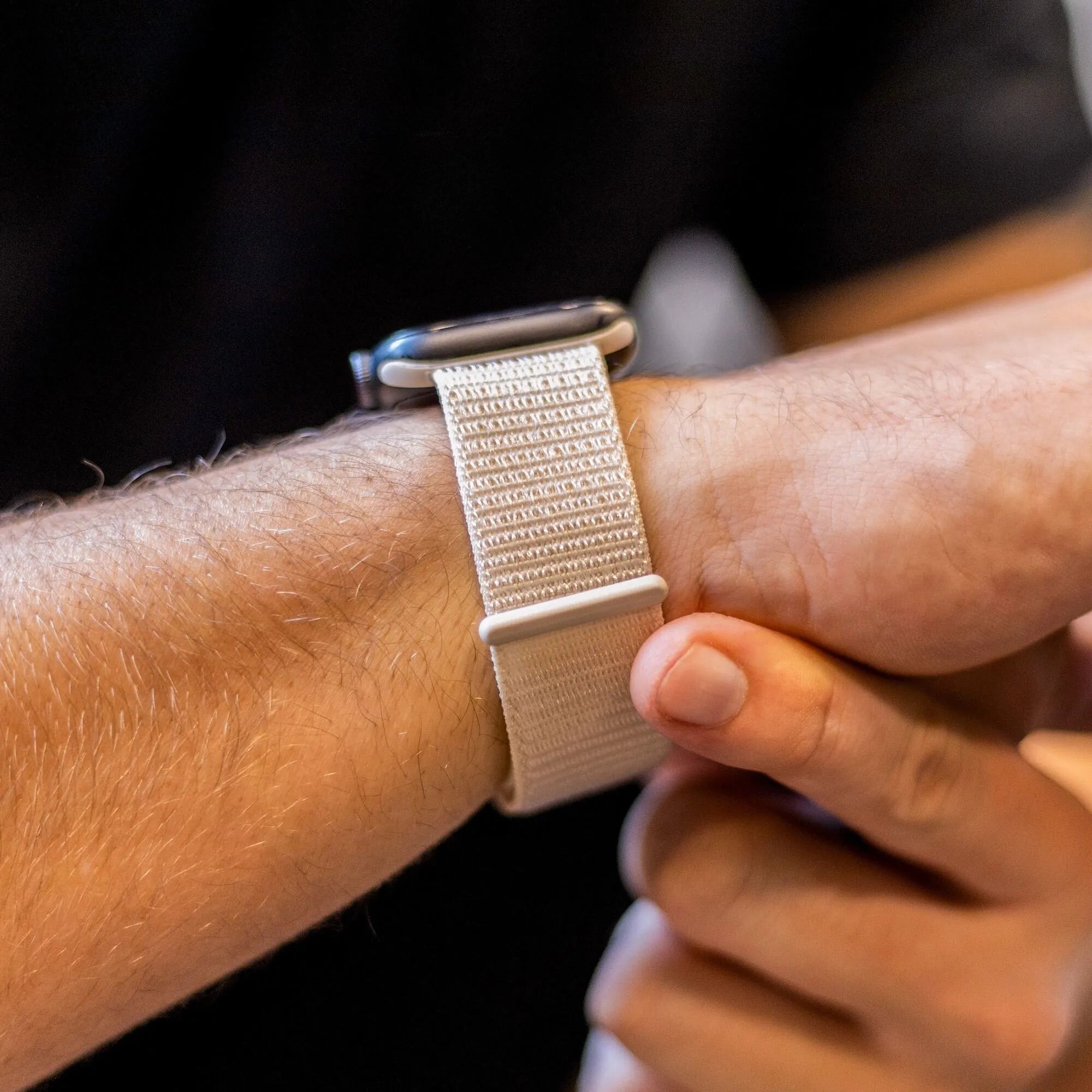 Apple Watch Nylon Loop Strap (Starlight)